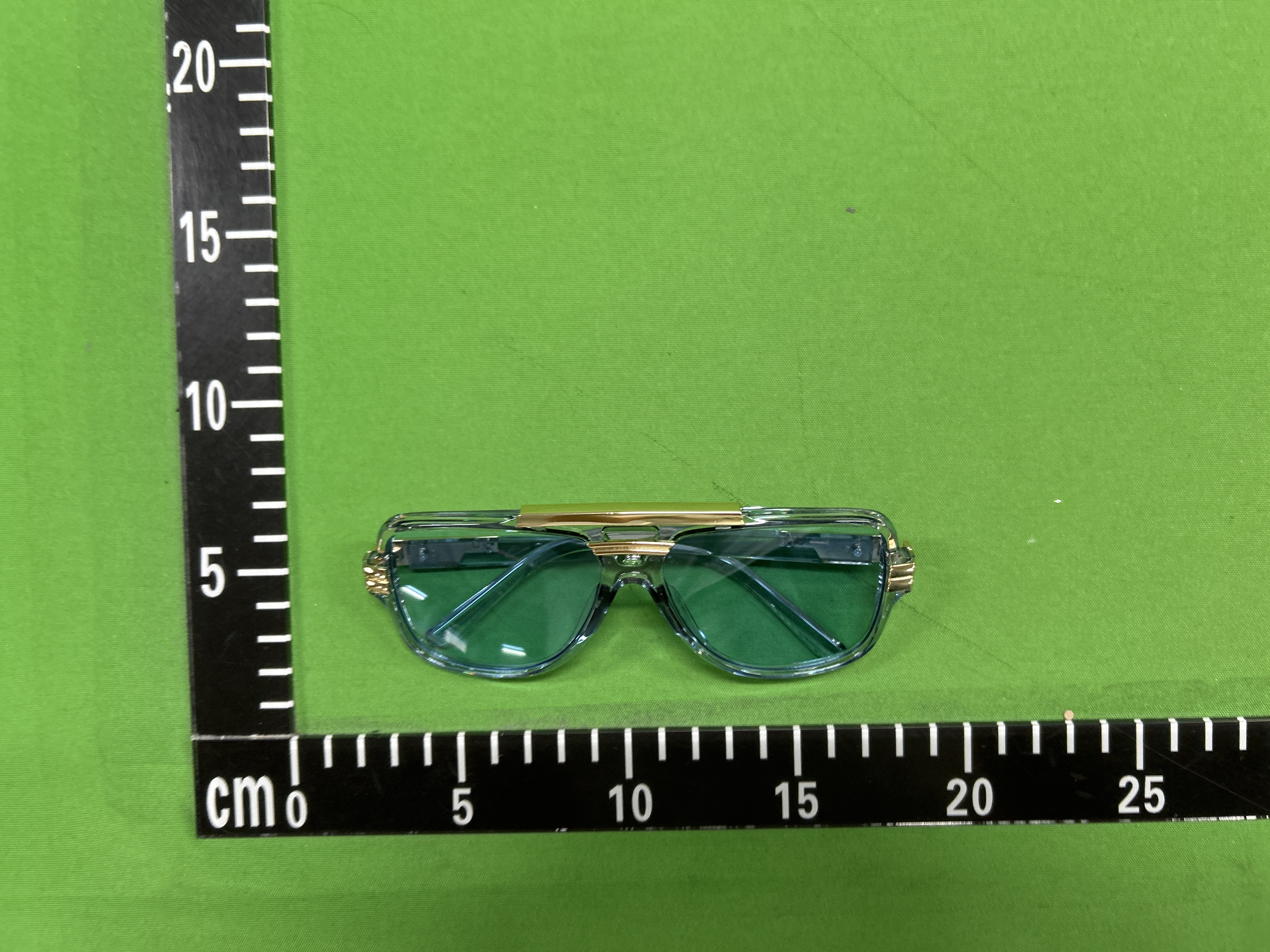 Foto QC 2 de Other Aviator Metal Sunglasses Black Gold Brown