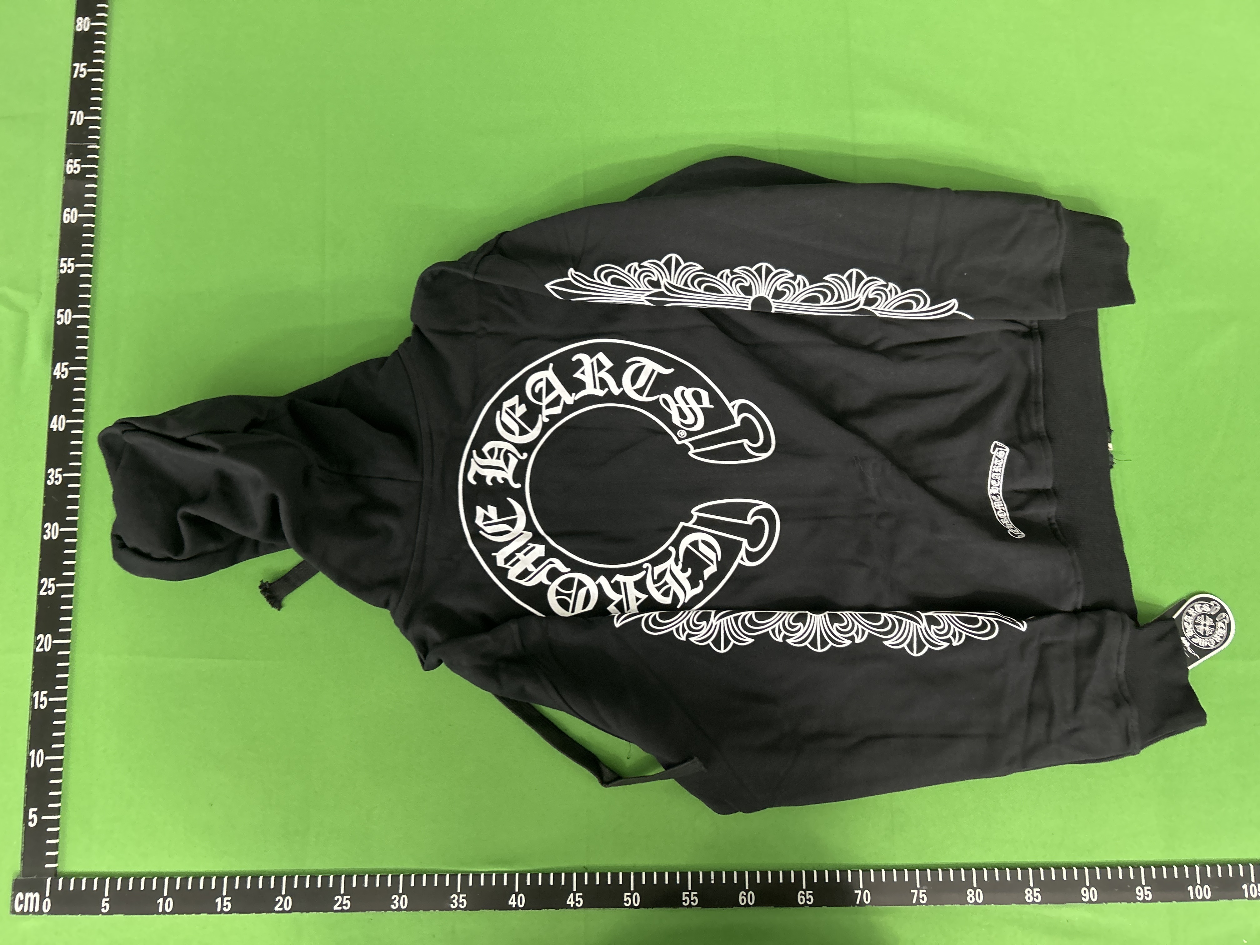 Foto QC 8 de Chrome Hearts Rolling Stones Zip Sweater Hoodie Black
