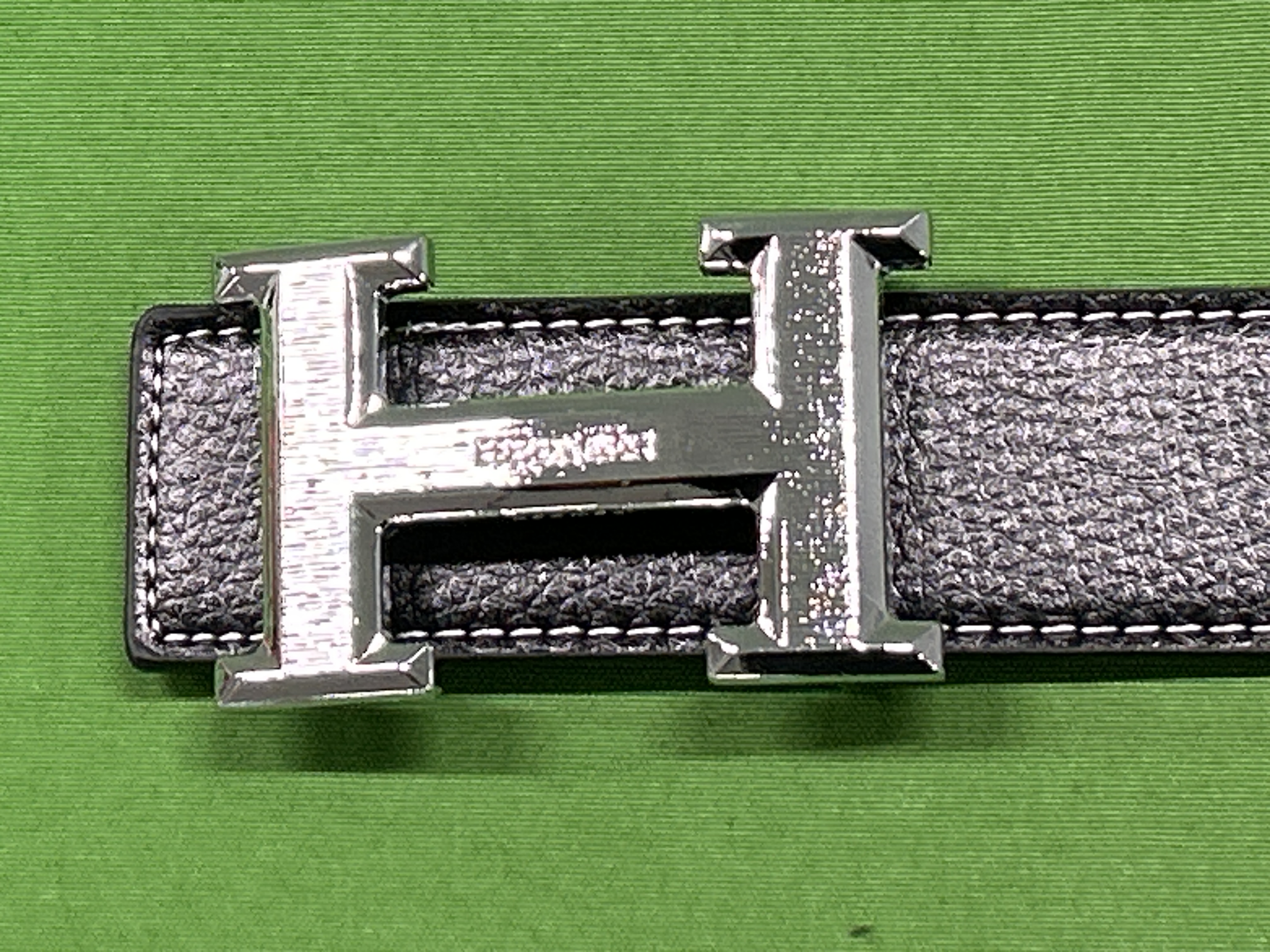 Foto QC 1 de Amiri MA Logo Contrast Stitching Belt Black