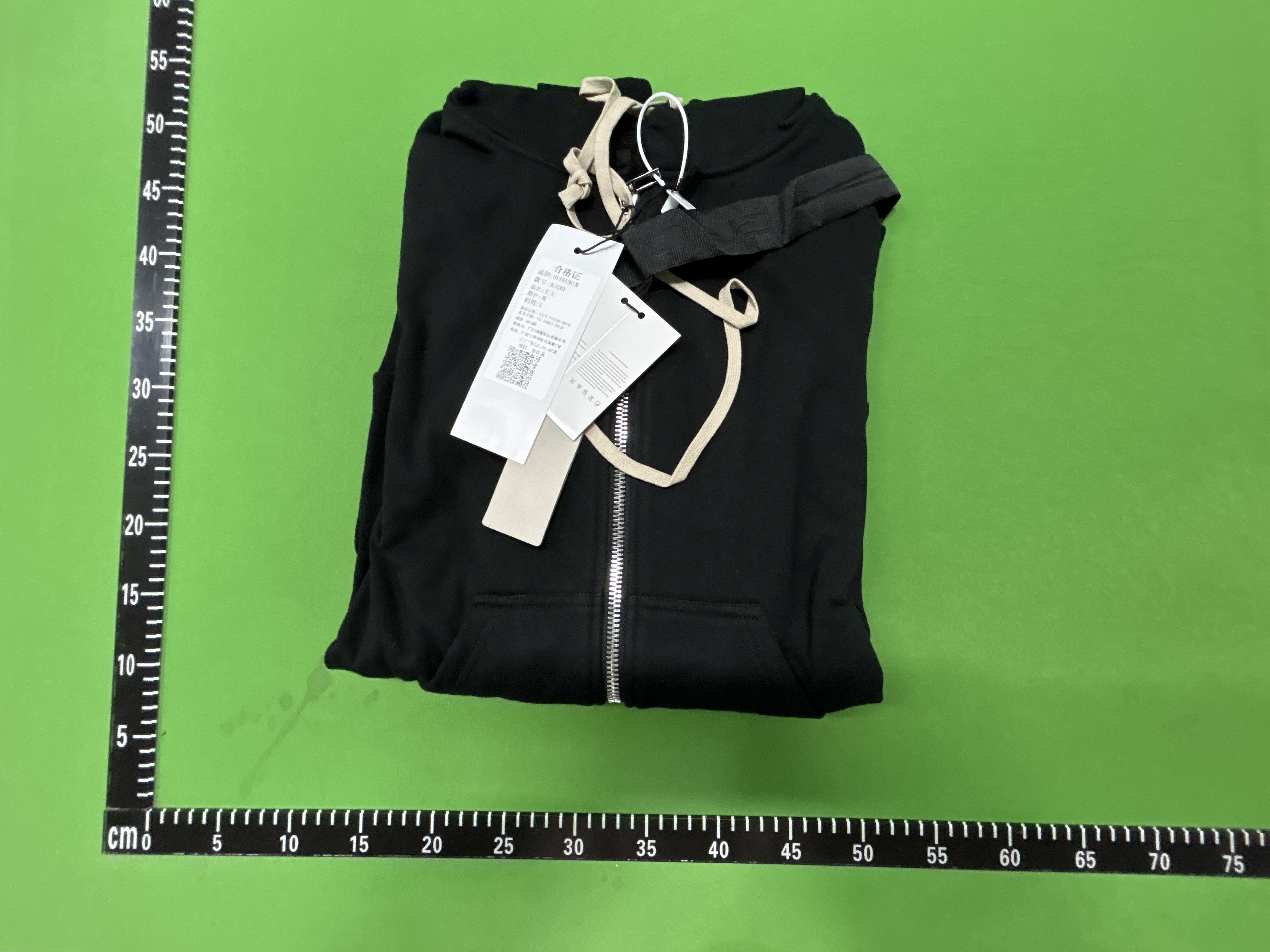 Foto QC 1 de Rick Owens Zip Sweater Zip-Up Hoodie White