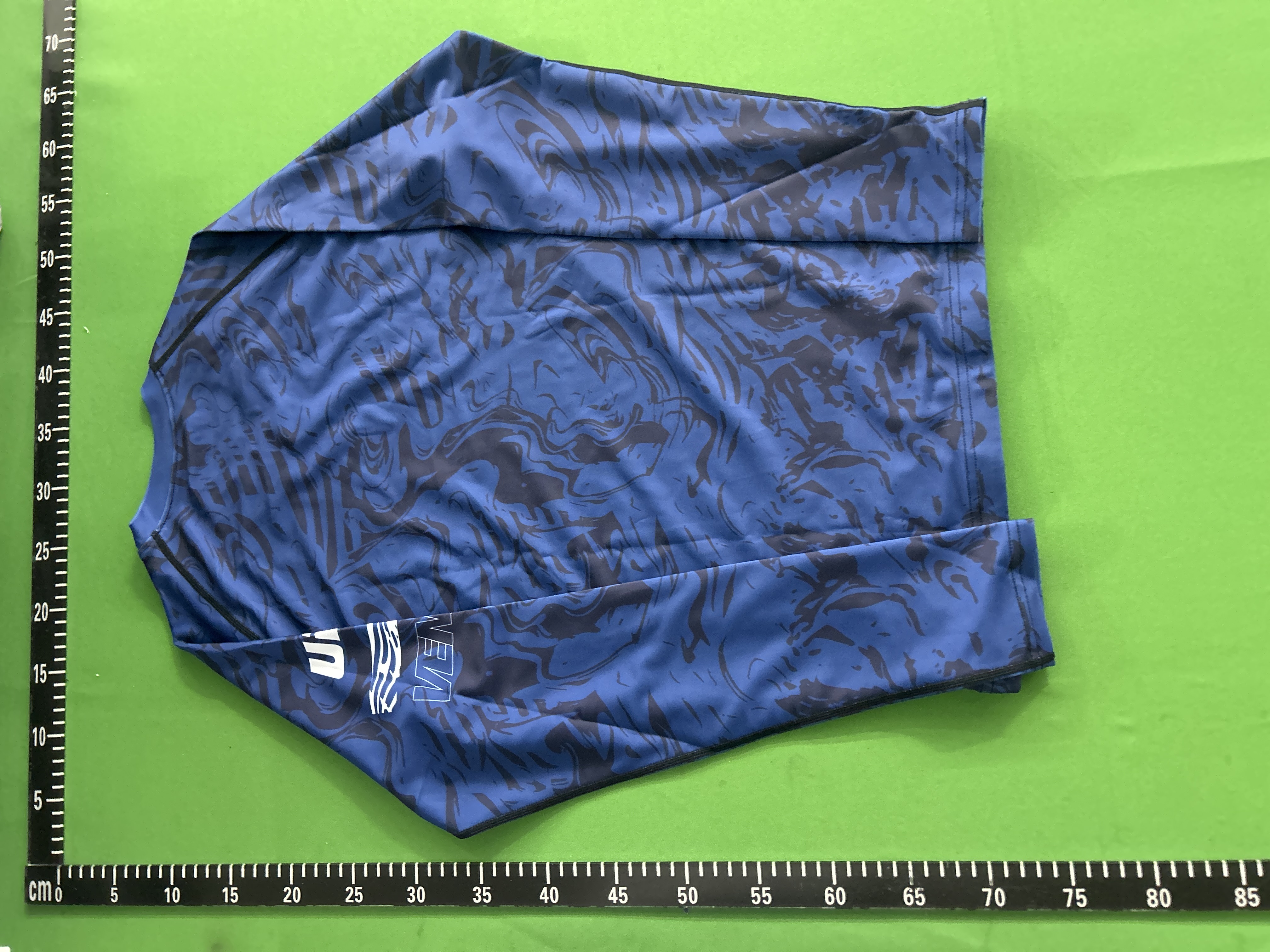 Foto QC 2 de Venum UFC Authentic Fight Week T-shirt Long Sleeve Rash Guard Navy Blue