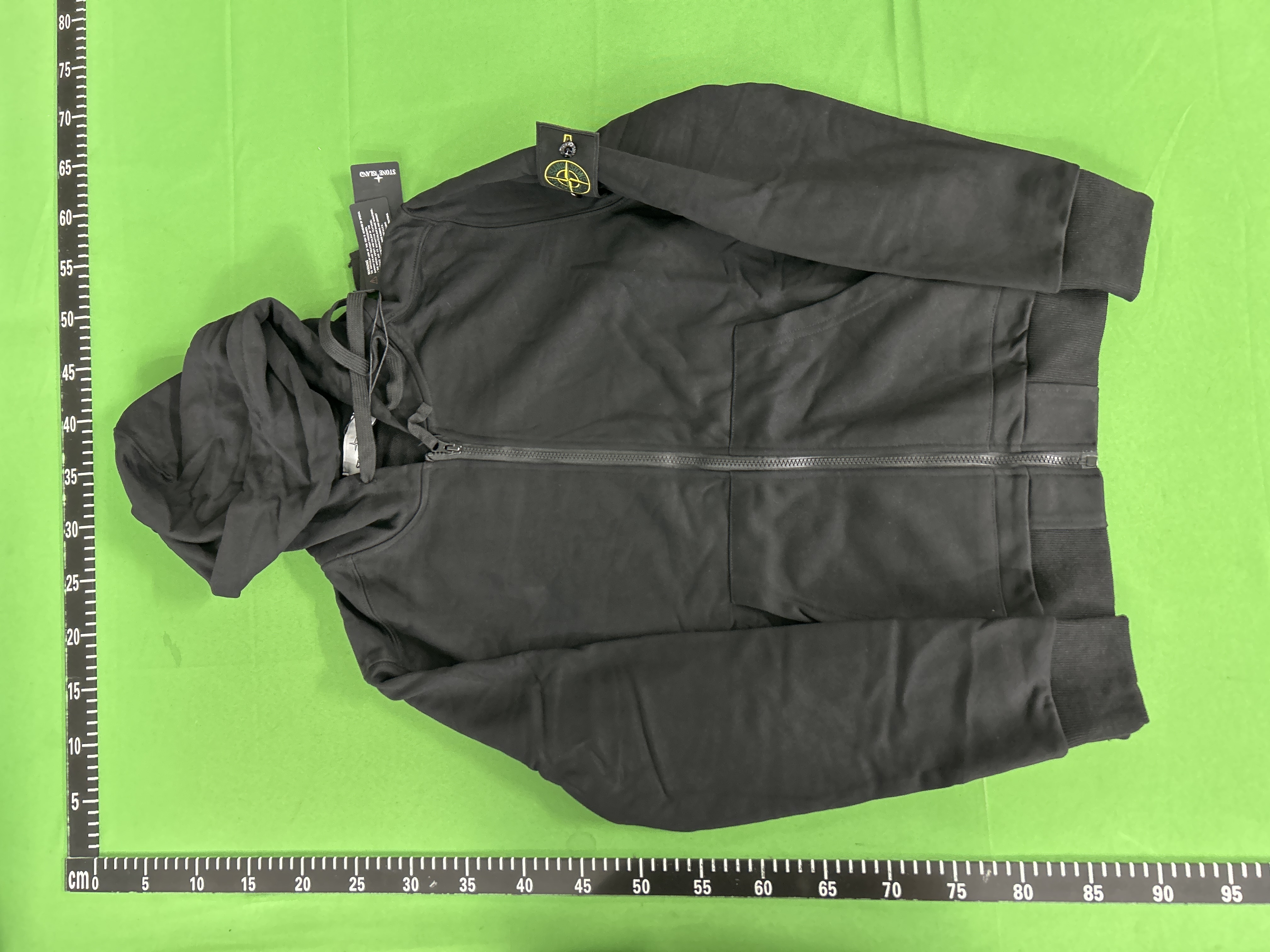 Foto QC 8 de Stone Island Compass Patch Full Zip Hoodie Black
