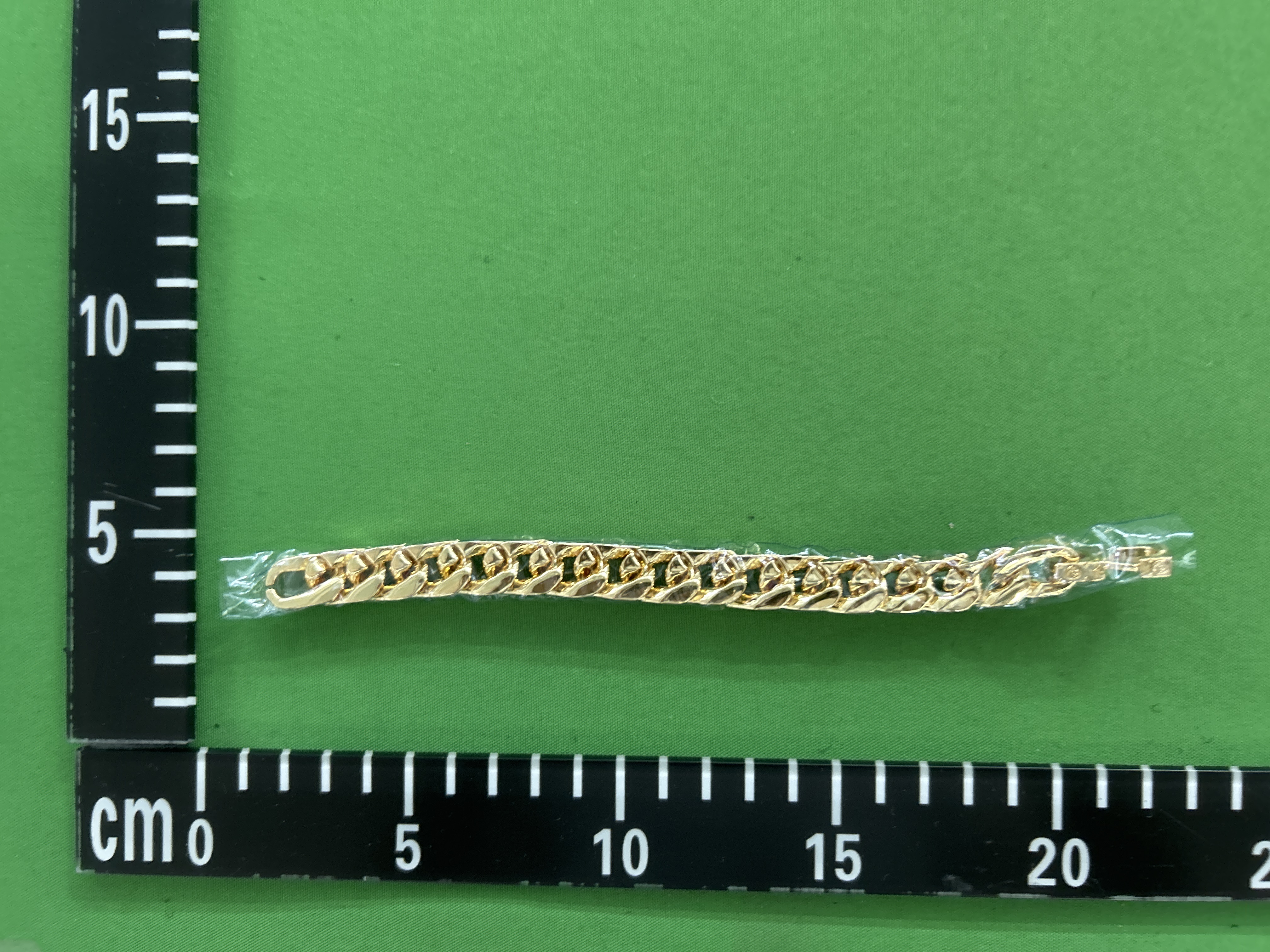 Foto QC 6 de Louis Vuitton Monogram Chain Bracelet Metal Strass Silver