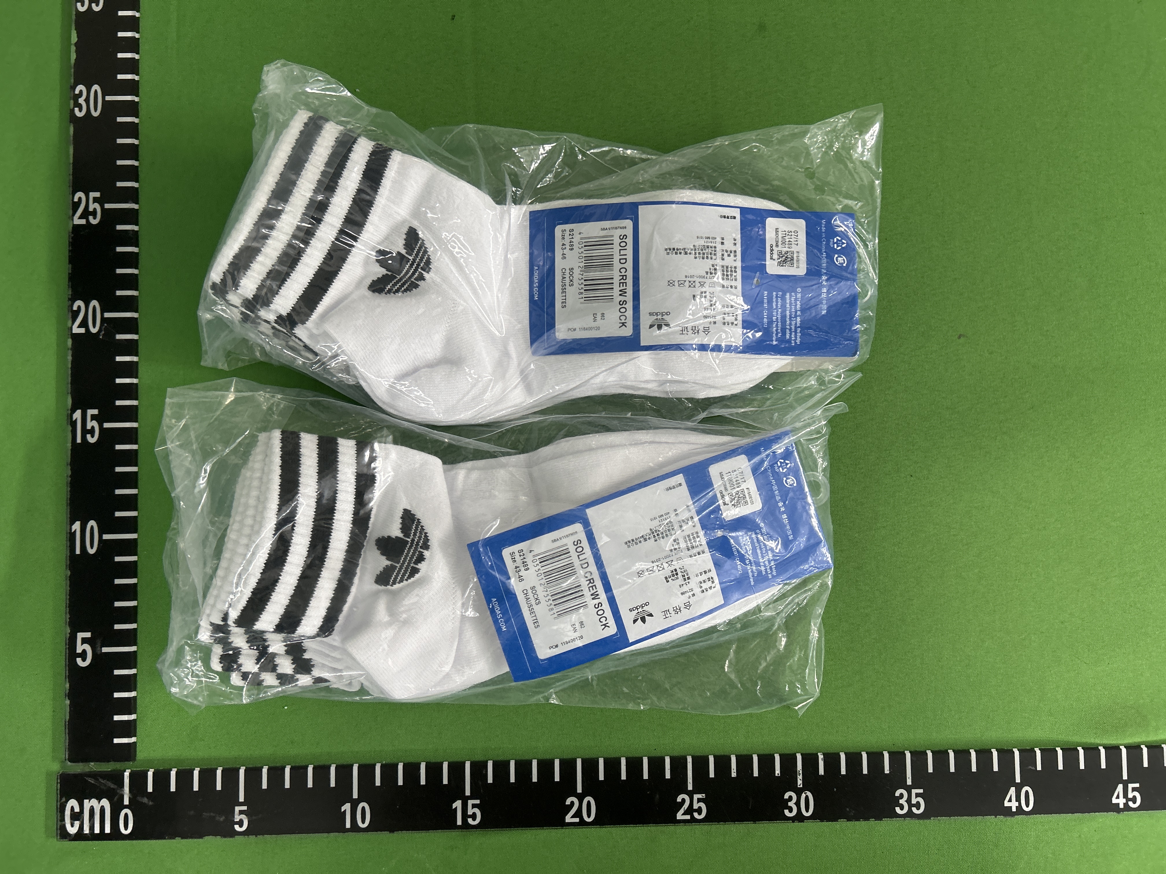Foto QC 8 de adidas Originals Crew Socks 3-Stripes Trefoil Black White