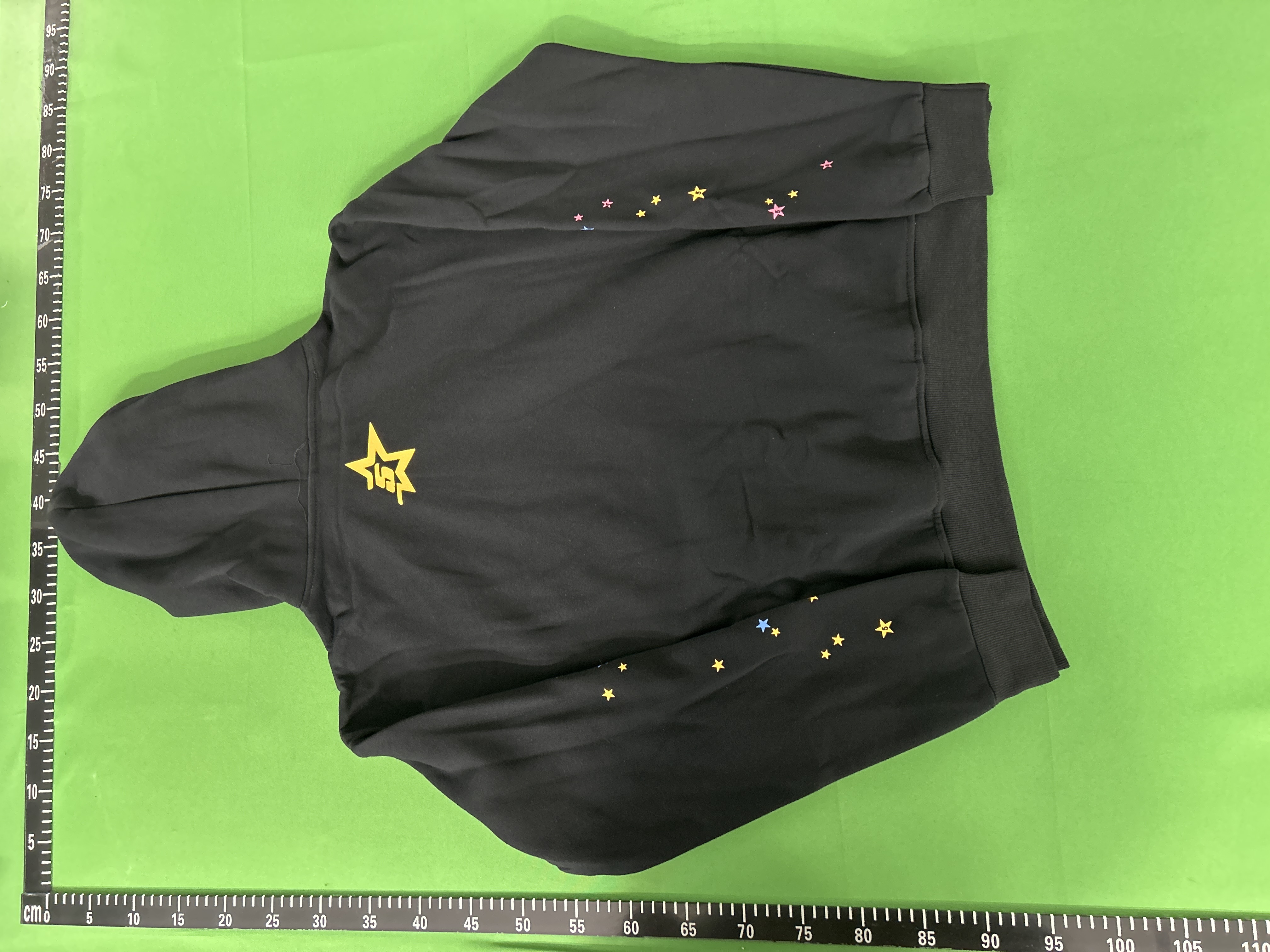 Foto QC 8 de Sp5der 555555 Hoodie Angel Number Black