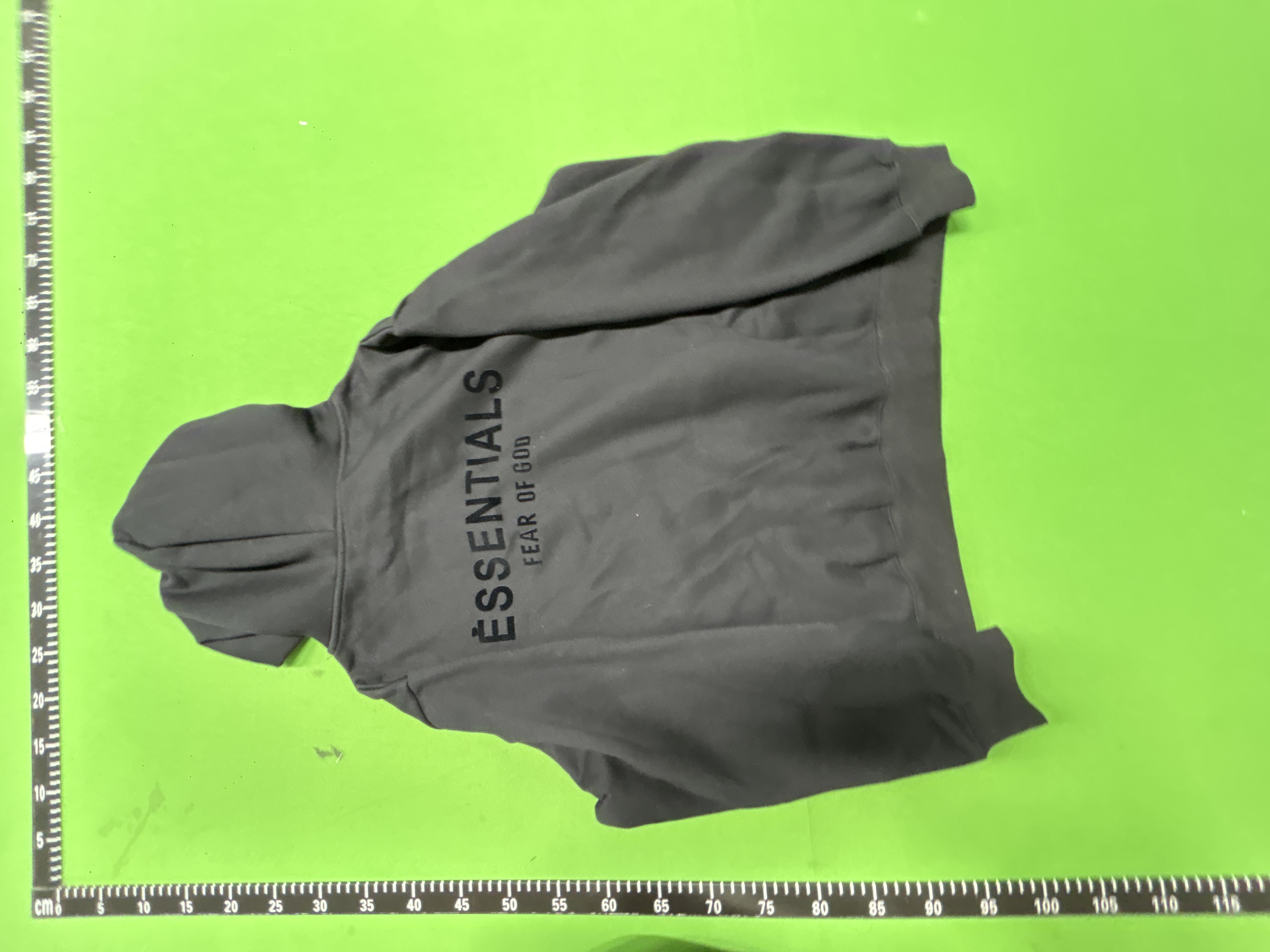 Foto QC 4 de Fear of God Essentials Zip Sweater Logo Hoodie Cream
