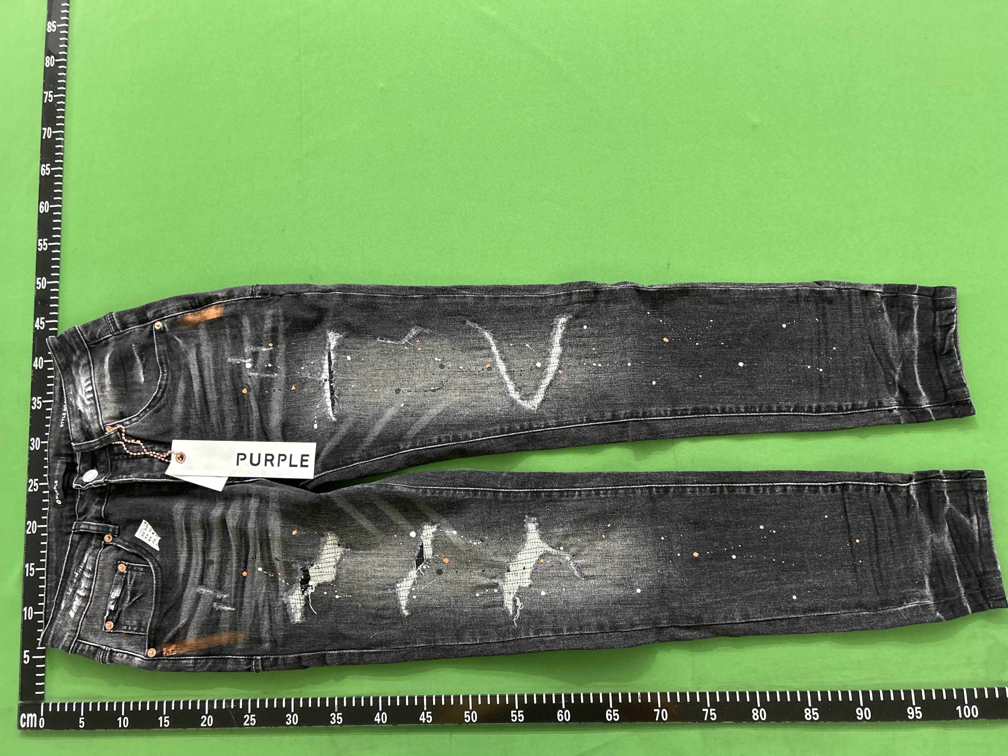 Foto QC 3 de Purple Brand Jeans Distressed Slim Blue