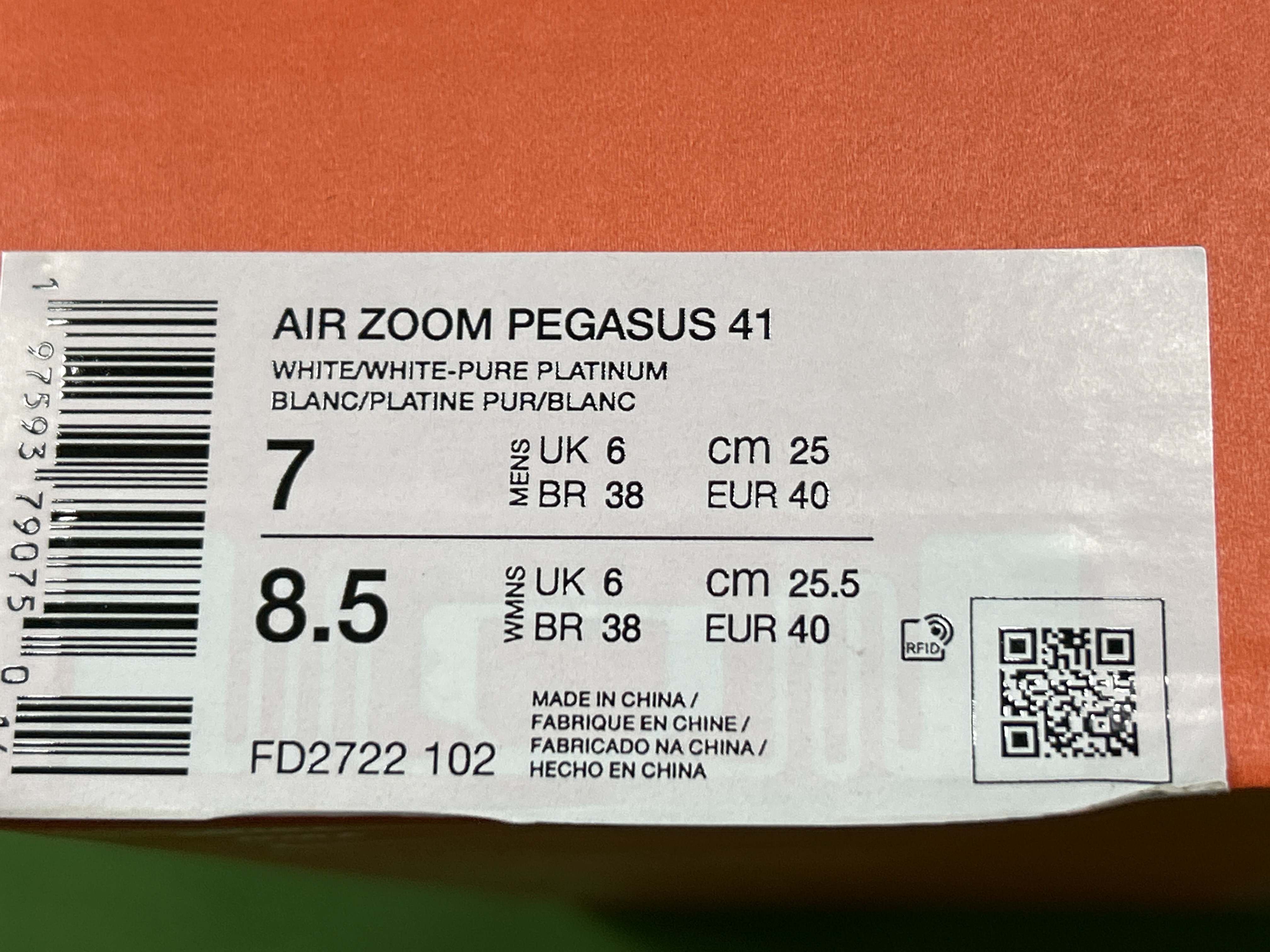 Foto QC 1 de Nike Pegasus 41 Low White