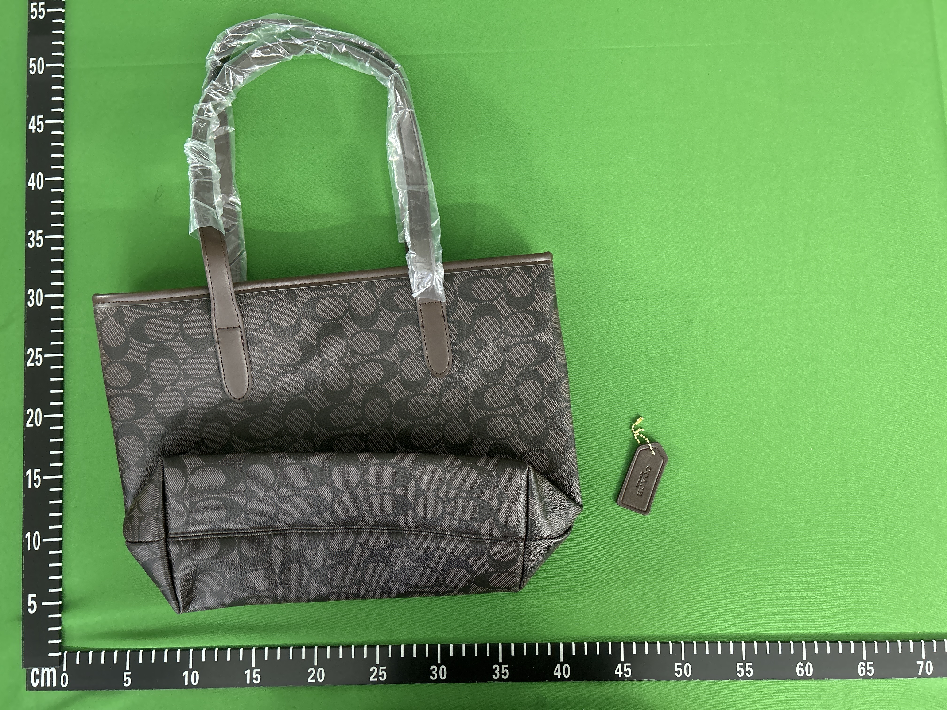 Foto QC 3 de Coach City Tote Signature Canvas Charcoal Black