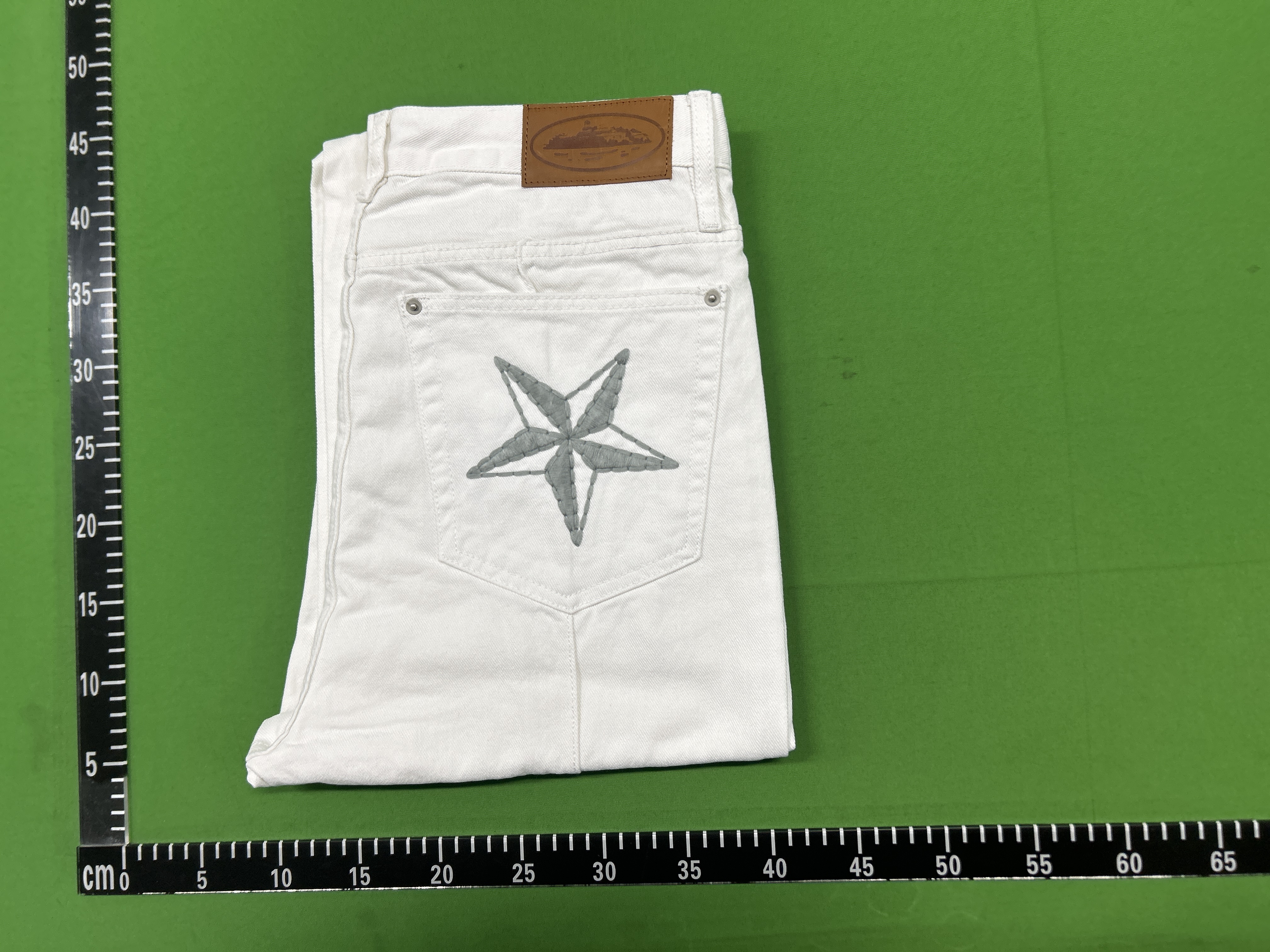 Foto QC 8 de Amiri Jeans Distressed Logo Skinny Light Blue