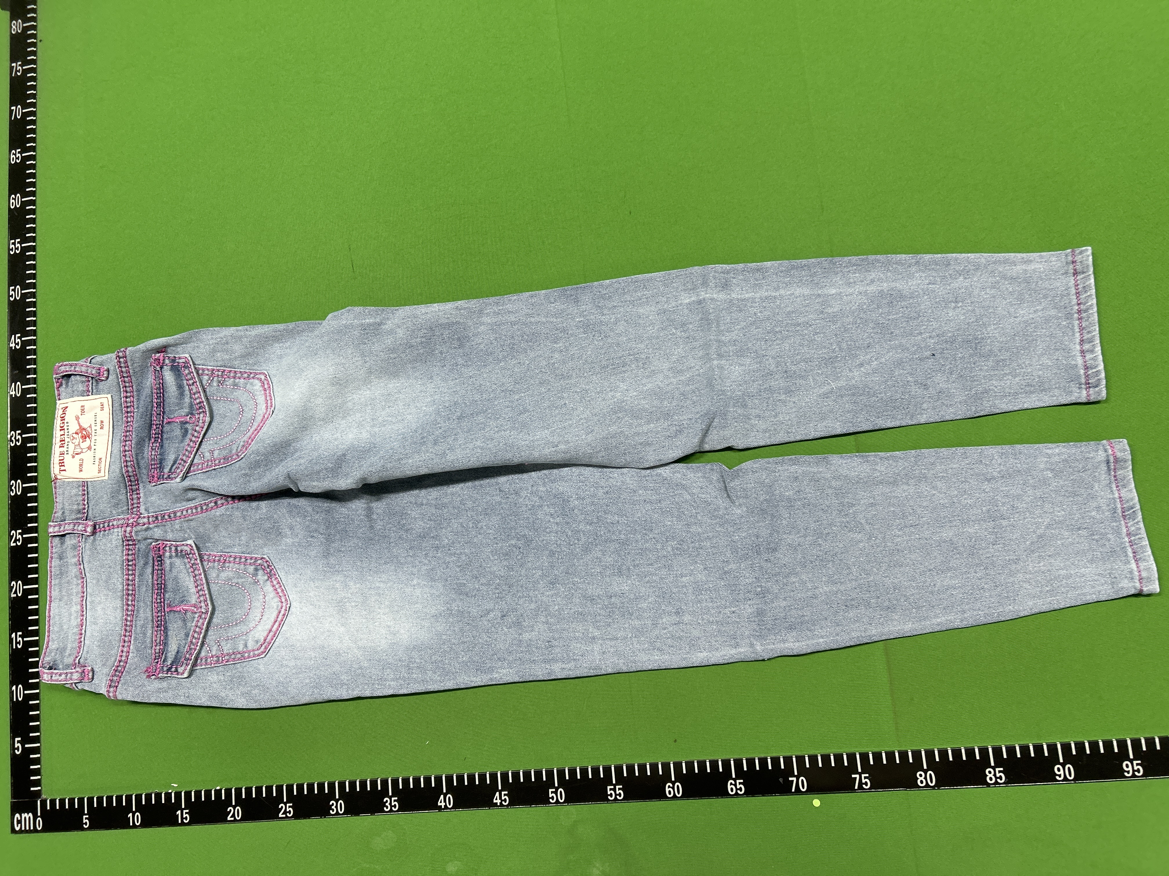 Foto QC 6 de True Religion Jeans Wide Leg Embroidery Blue