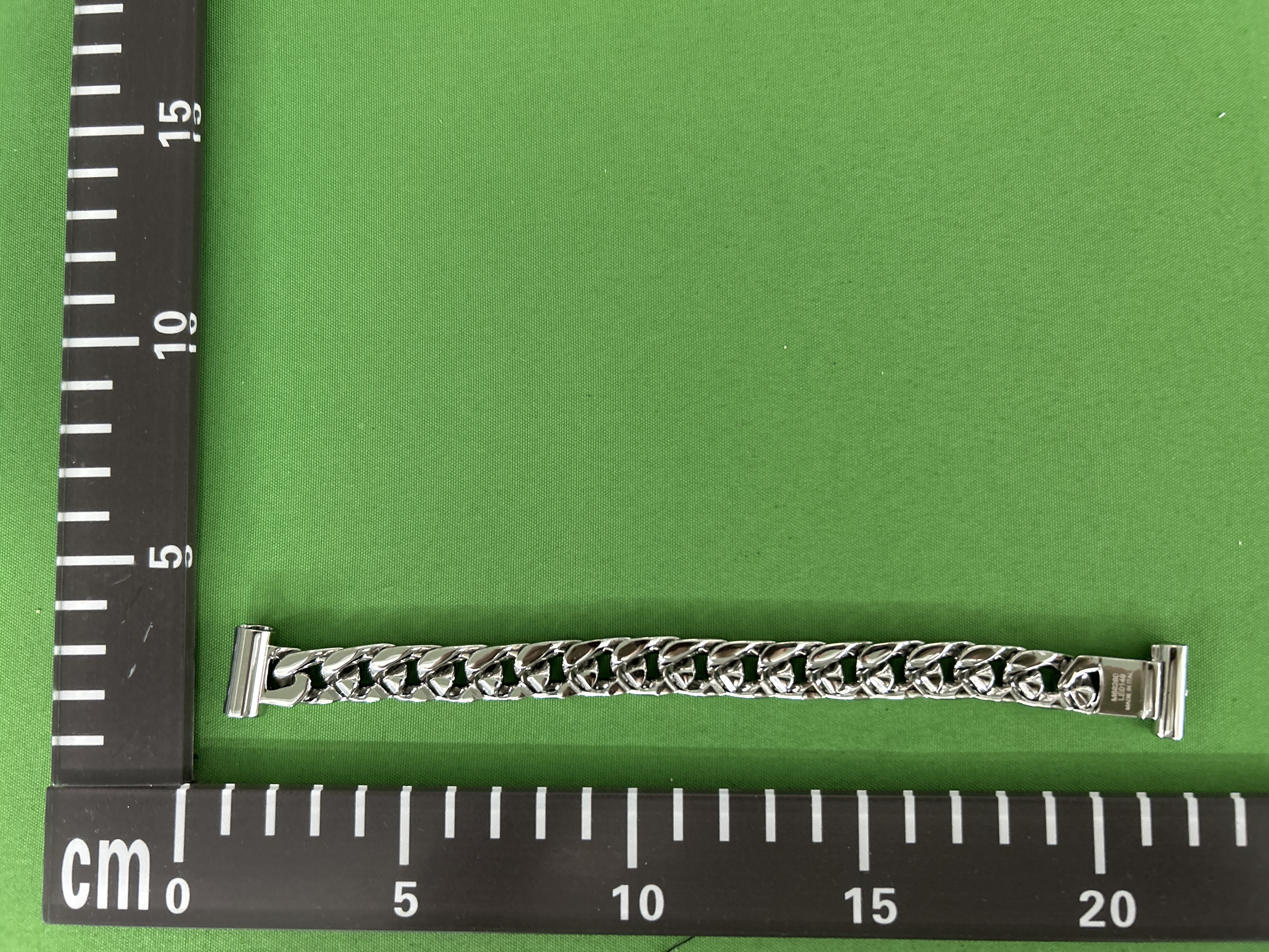 Foto QC 8 de Louis Vuitton Monogram Chain Bracelet Metal Strass Silver
