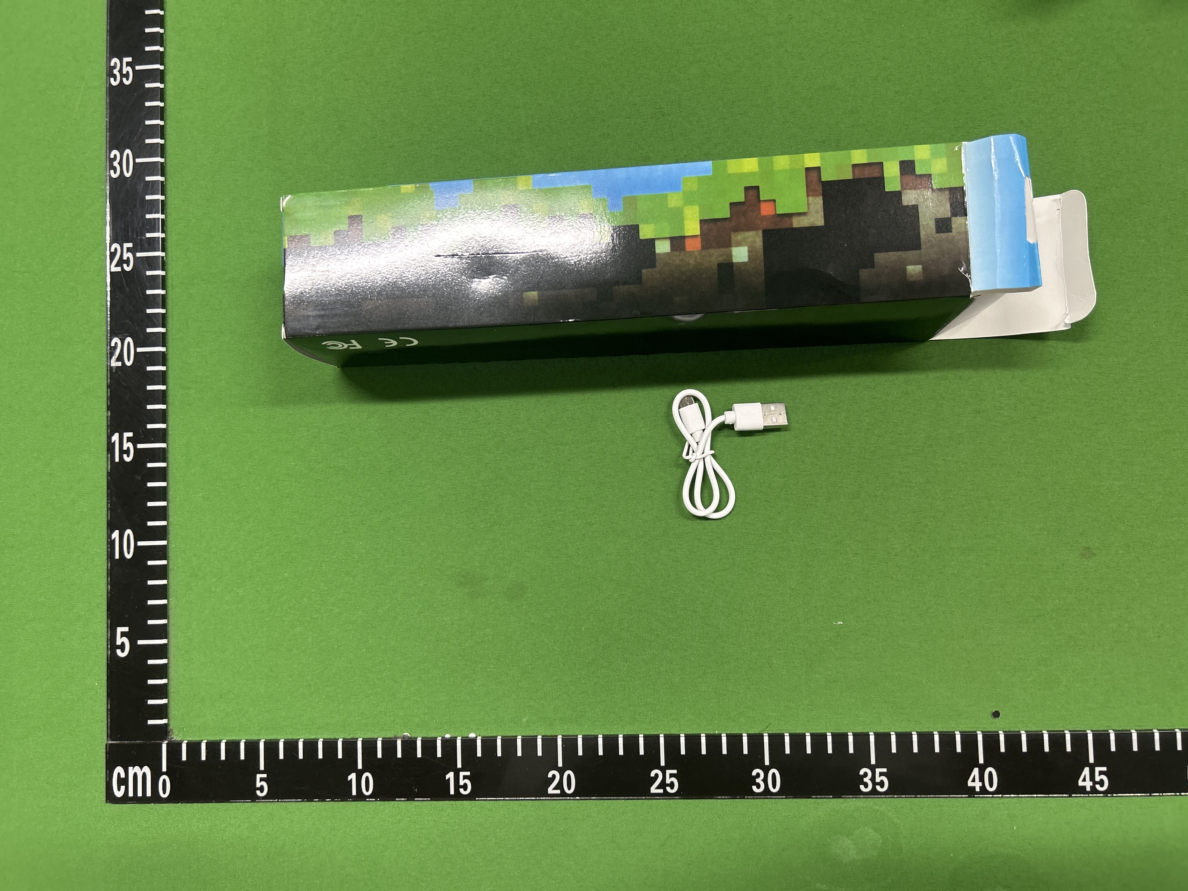 Foto QC 5 de Minecraft Creeper Night Light Green