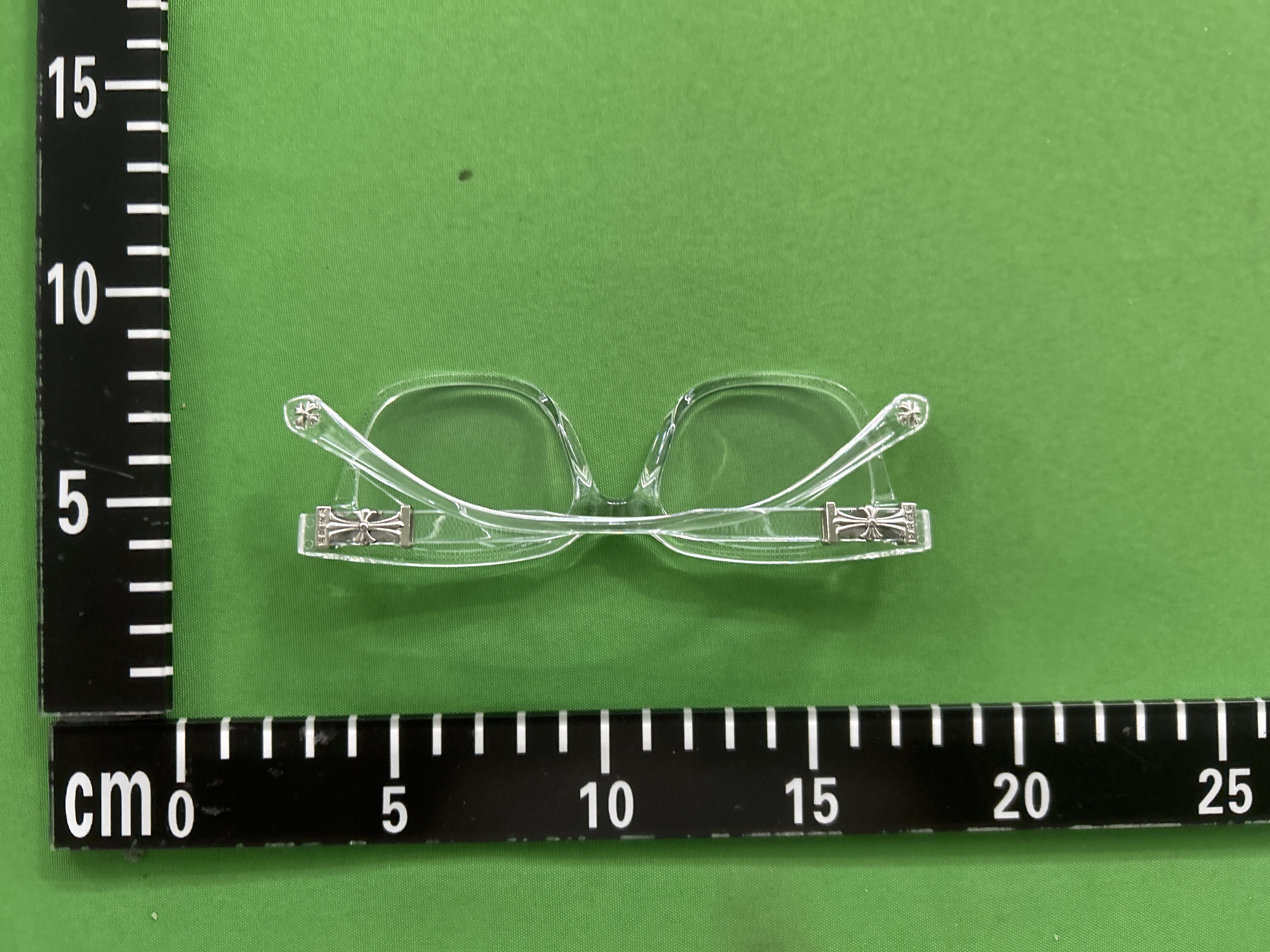 Foto QC 4 de Chrome Hearts Square-Frame Acetate Optical Clear