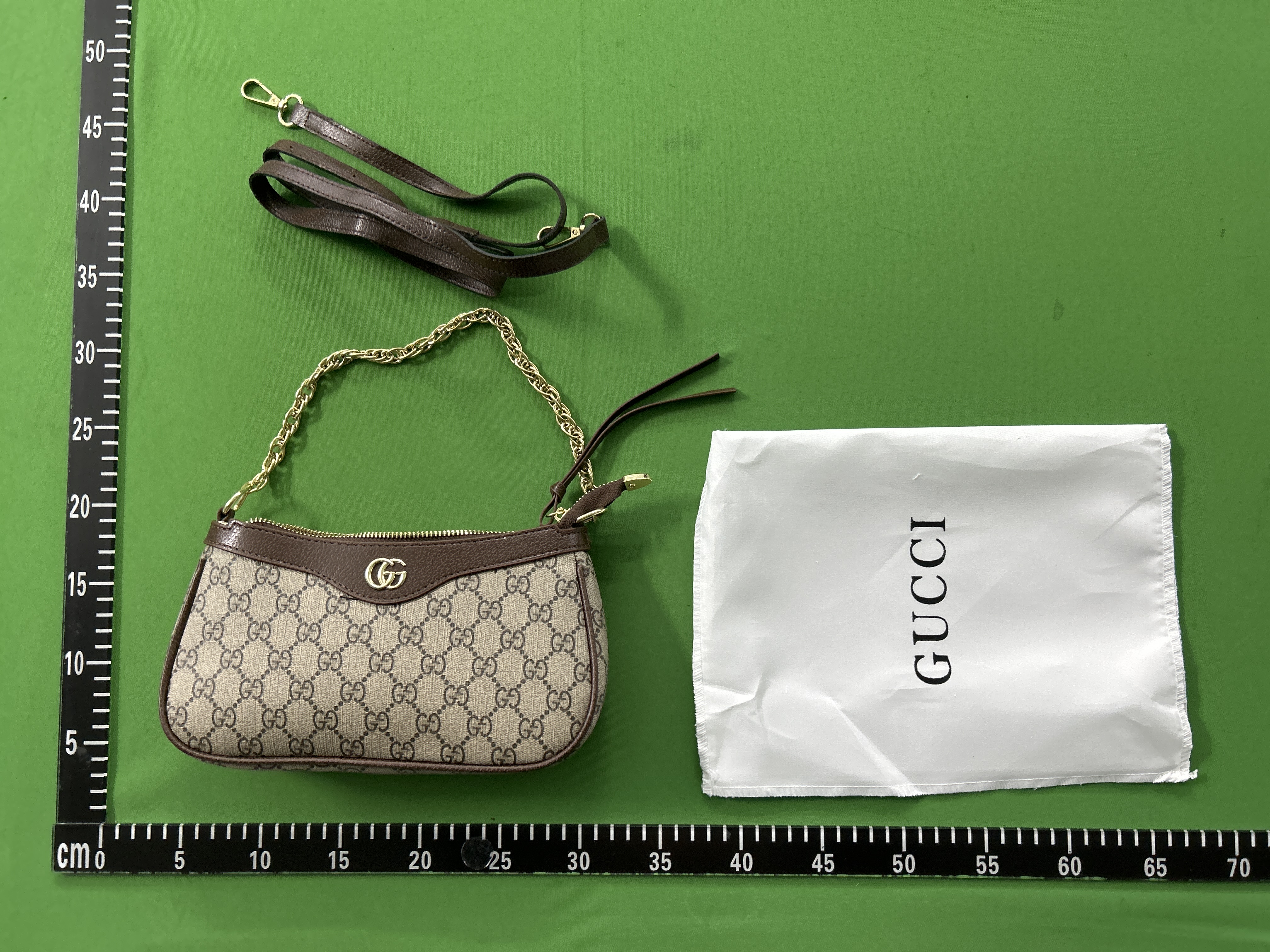 Foto QC 8 de Gucci Ophidia Shoulder Bag Small Beige GG Supreme Canvas