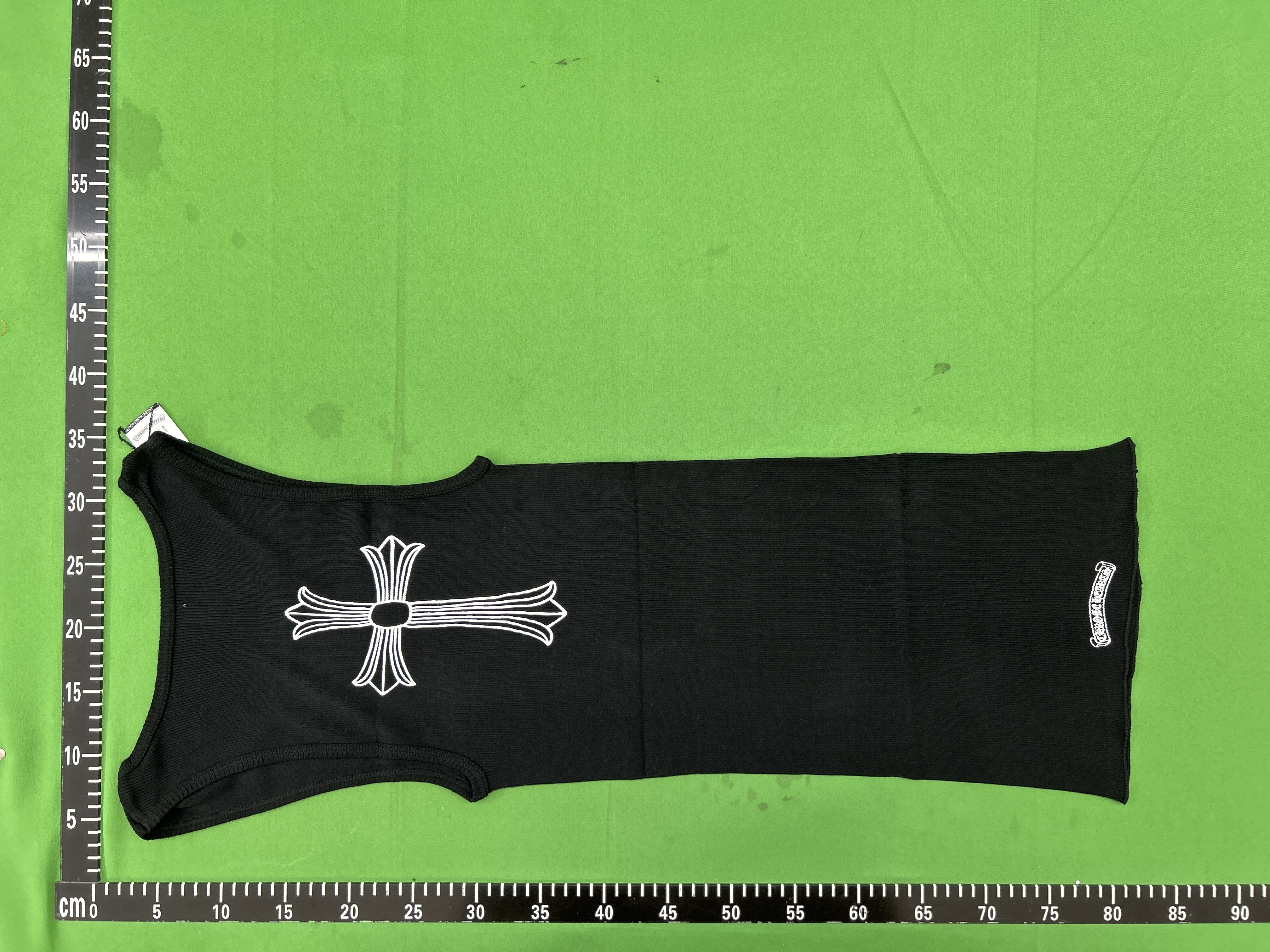 Foto QC 6 de Chrome Hearts Tank Scroll Logo Black