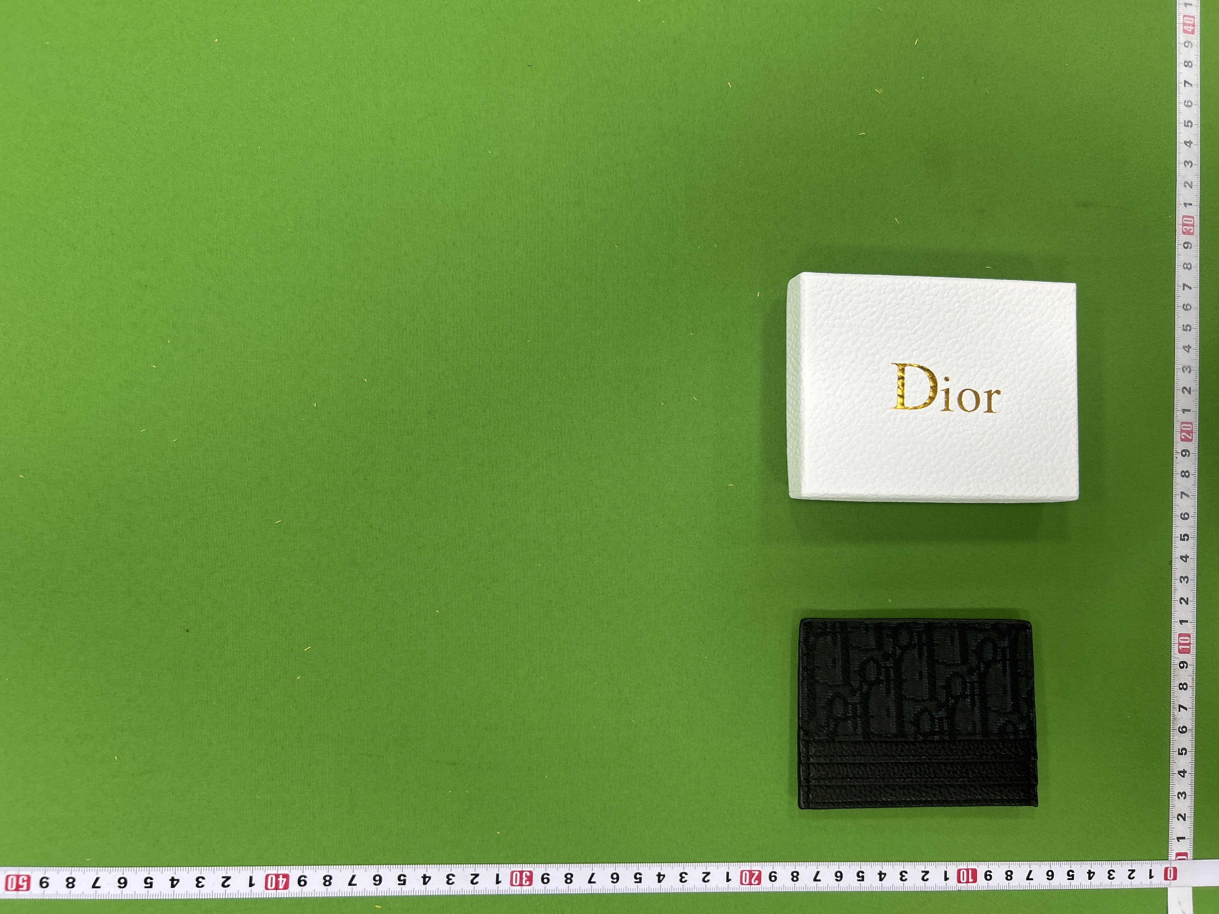 Foto QC 5 de Dior Oblique Card Holder Jacquard Burgundy