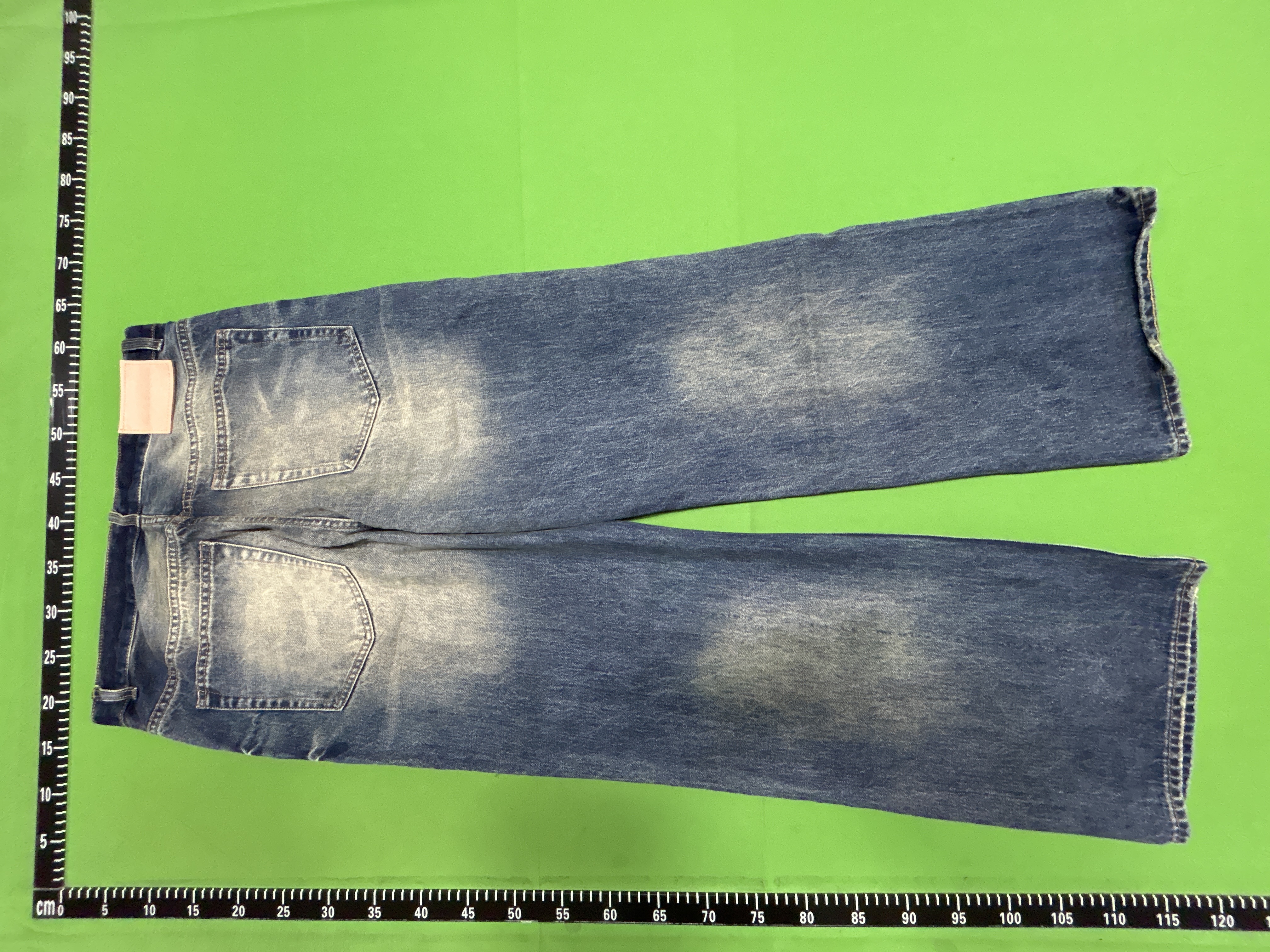 Foto QC 7 de Acne Studios 2021M Jeans Mud Dye Distressed Bootcut Blue