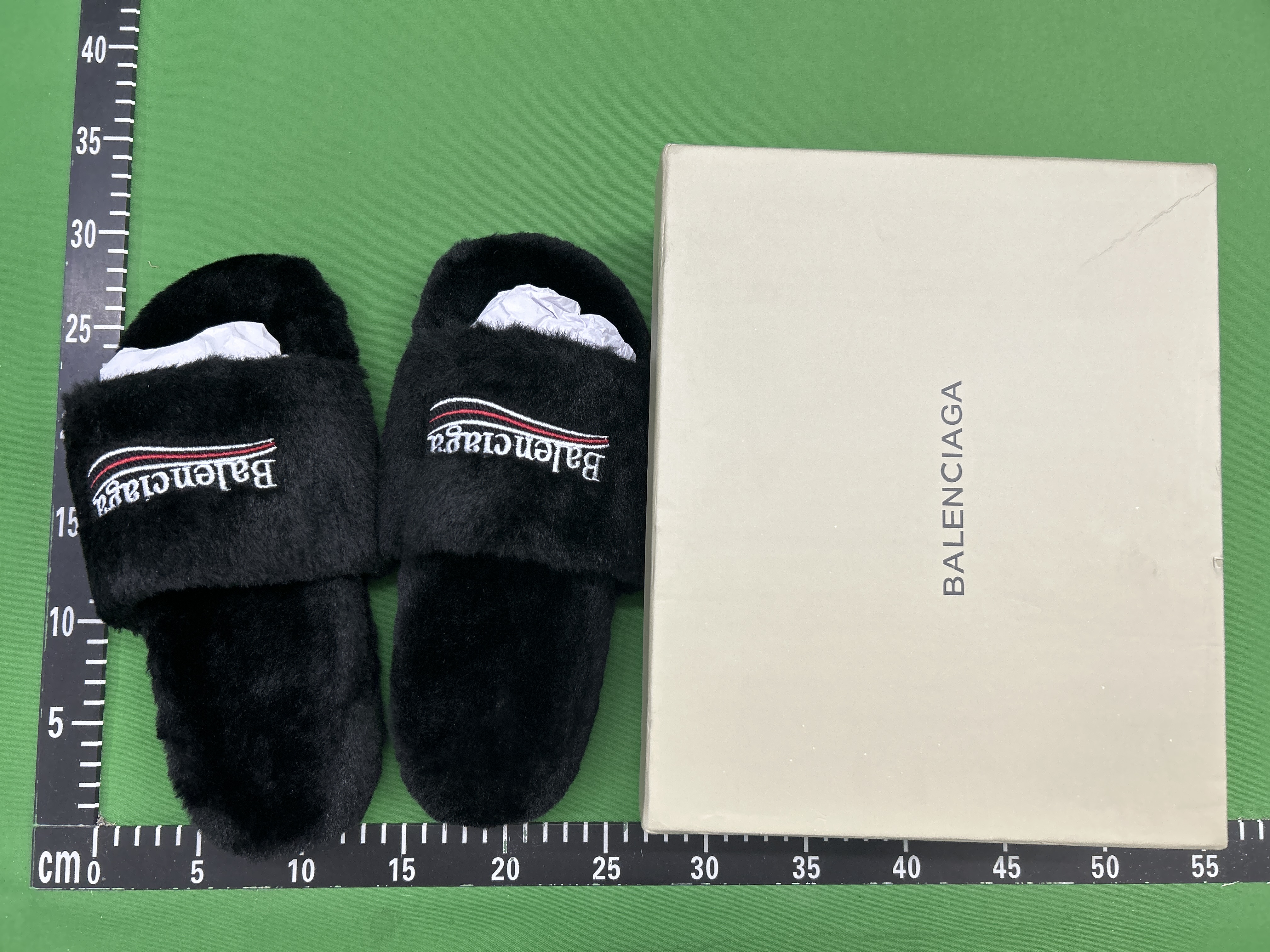 Foto QC 2 de Balenciaga Furry Slide Shearling Political Campaign Leopard