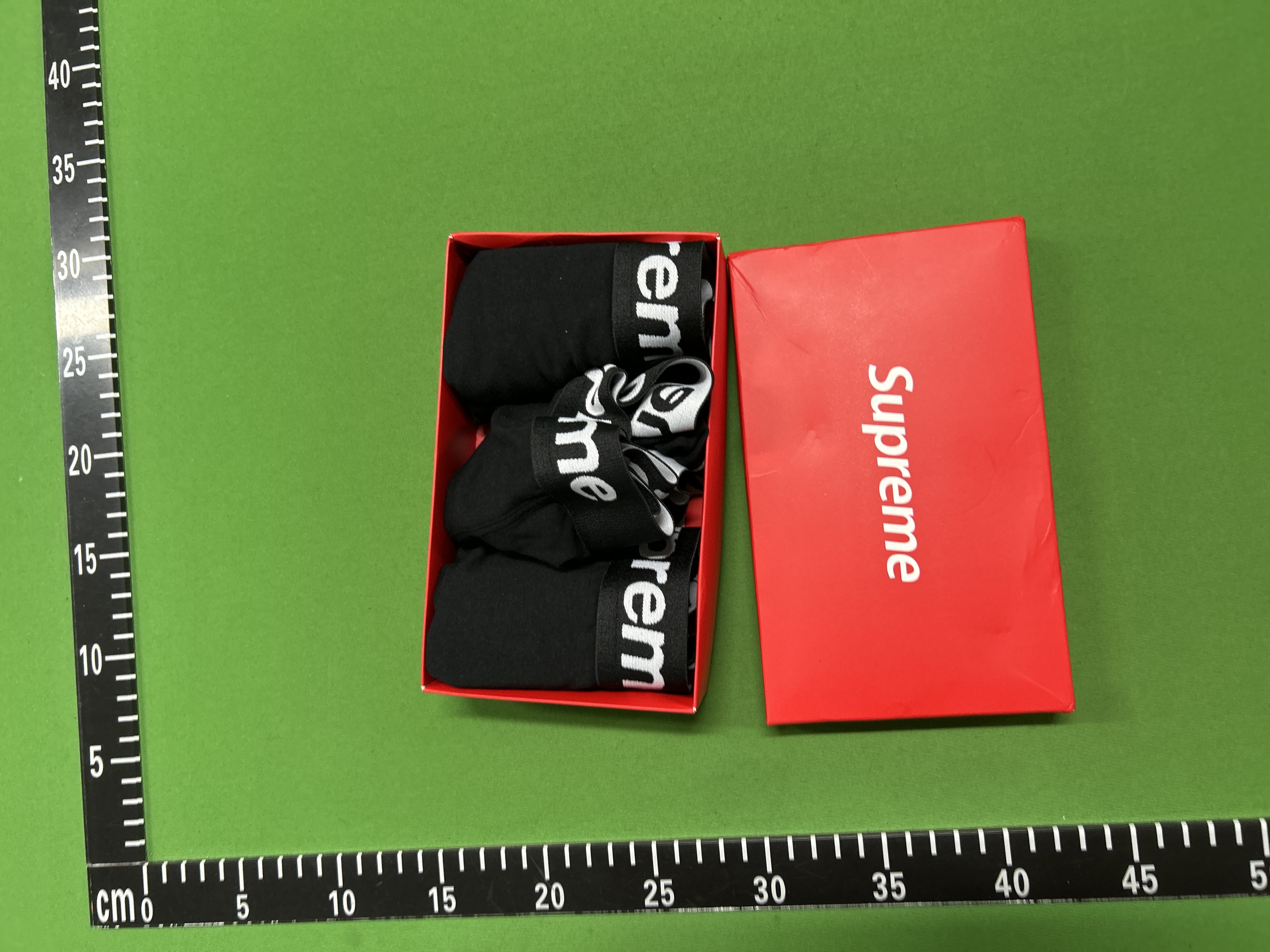 Foto QC 4 de Supreme Underwear Cotton Boxer Briefs Red