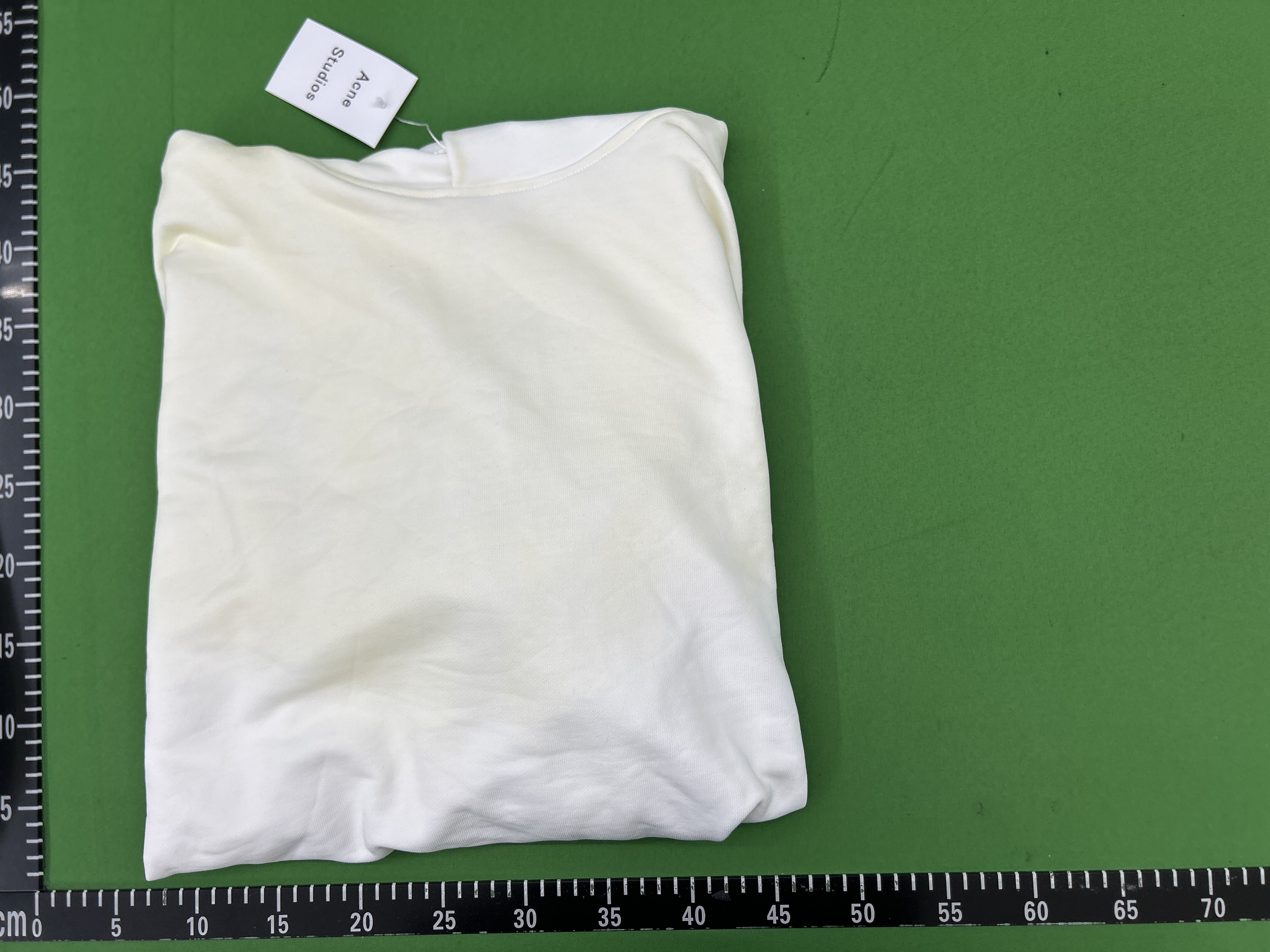 Foto QC 1 de Acne Studios Hoodie Stockholm 1996 Distressed Logo White