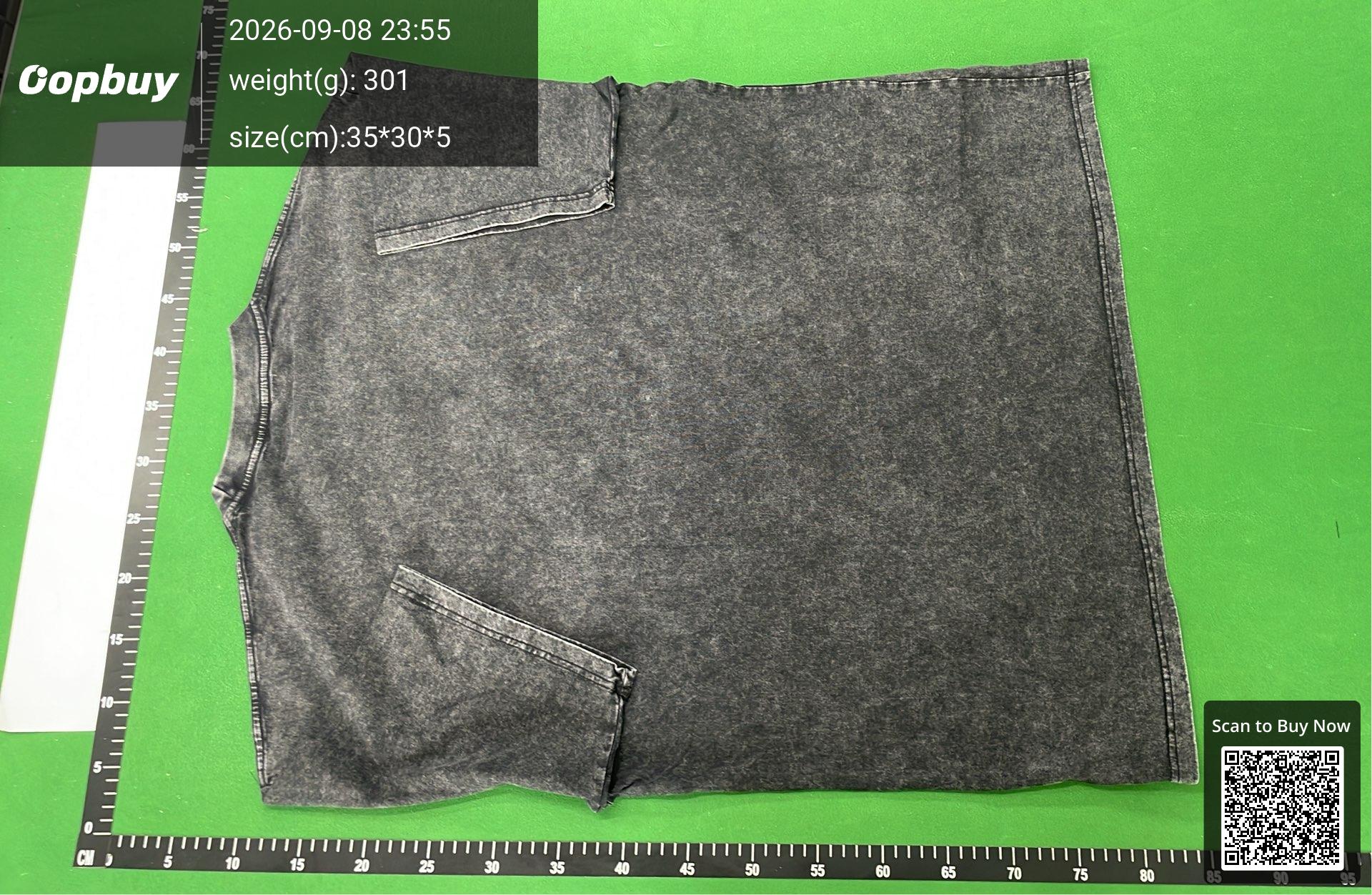 Foto QC 7 de Other T-shirt Blank Vintage Acid Wash Black
