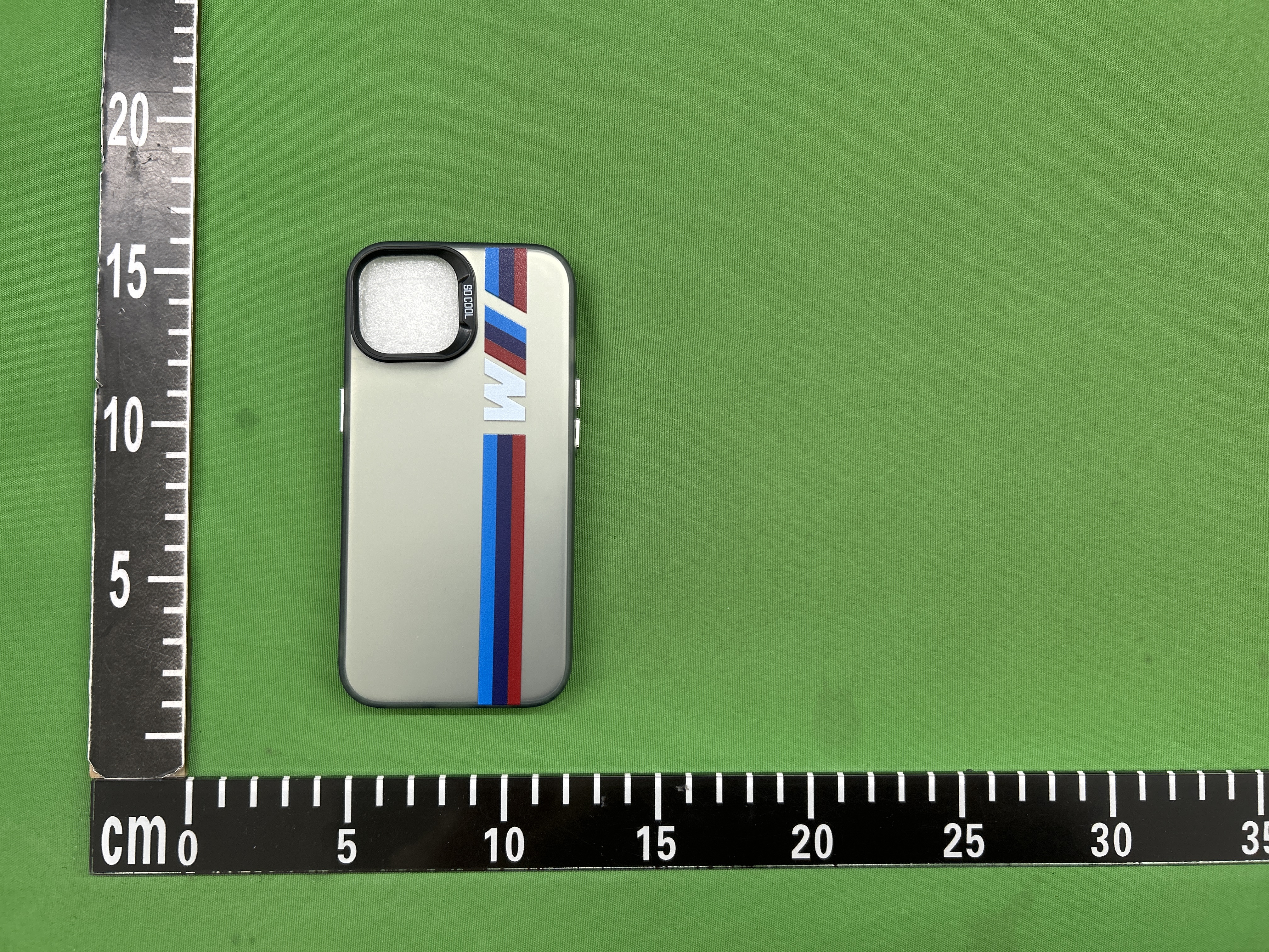 Foto QC 5 de Other Racing Stripe Case for iPhone 15 Pro Max Grey