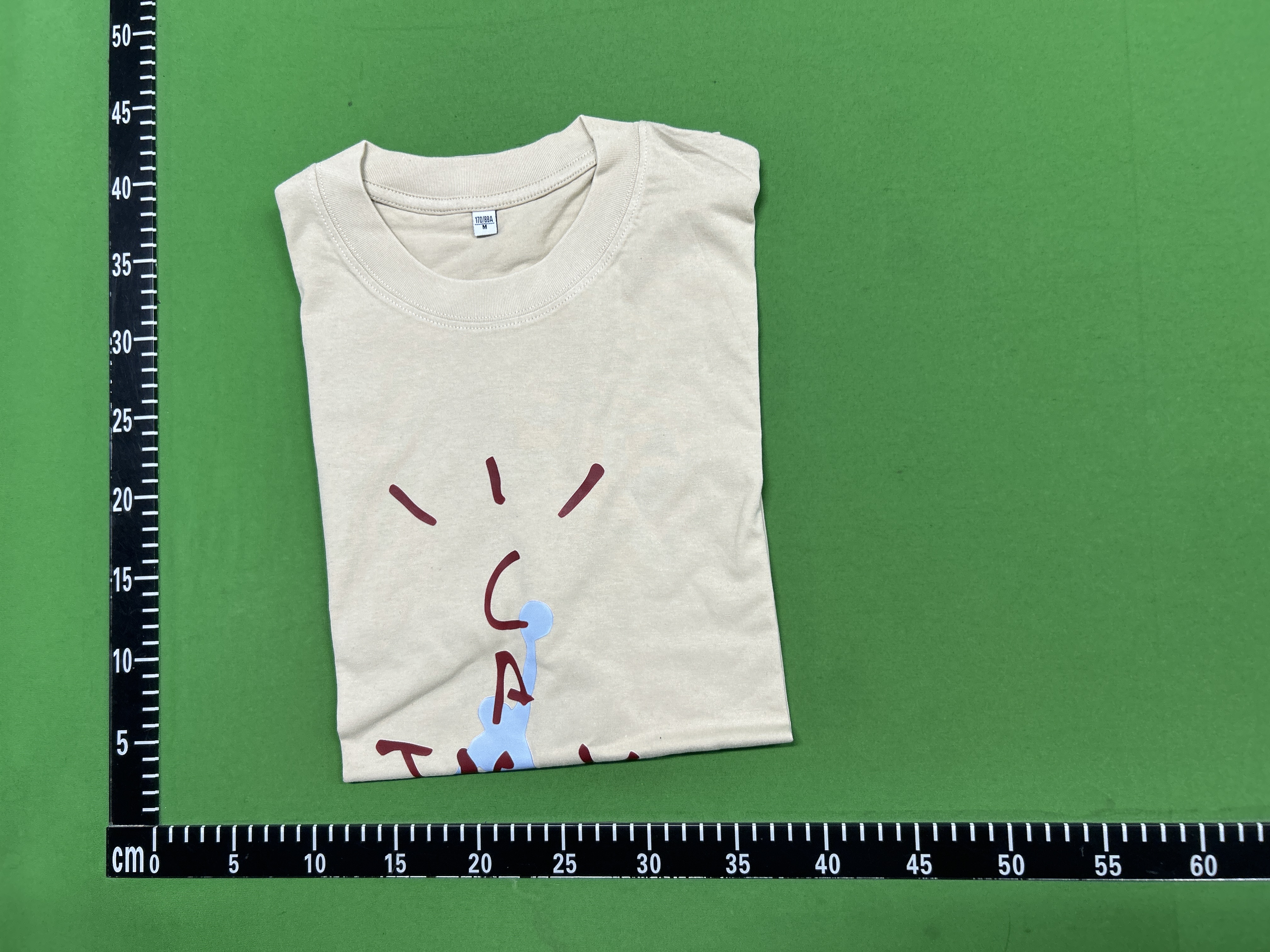 Foto QC 5 de Cactus Jack Travis Scott Jordan McDonald's T-shirt Jumpman Graphic Beige