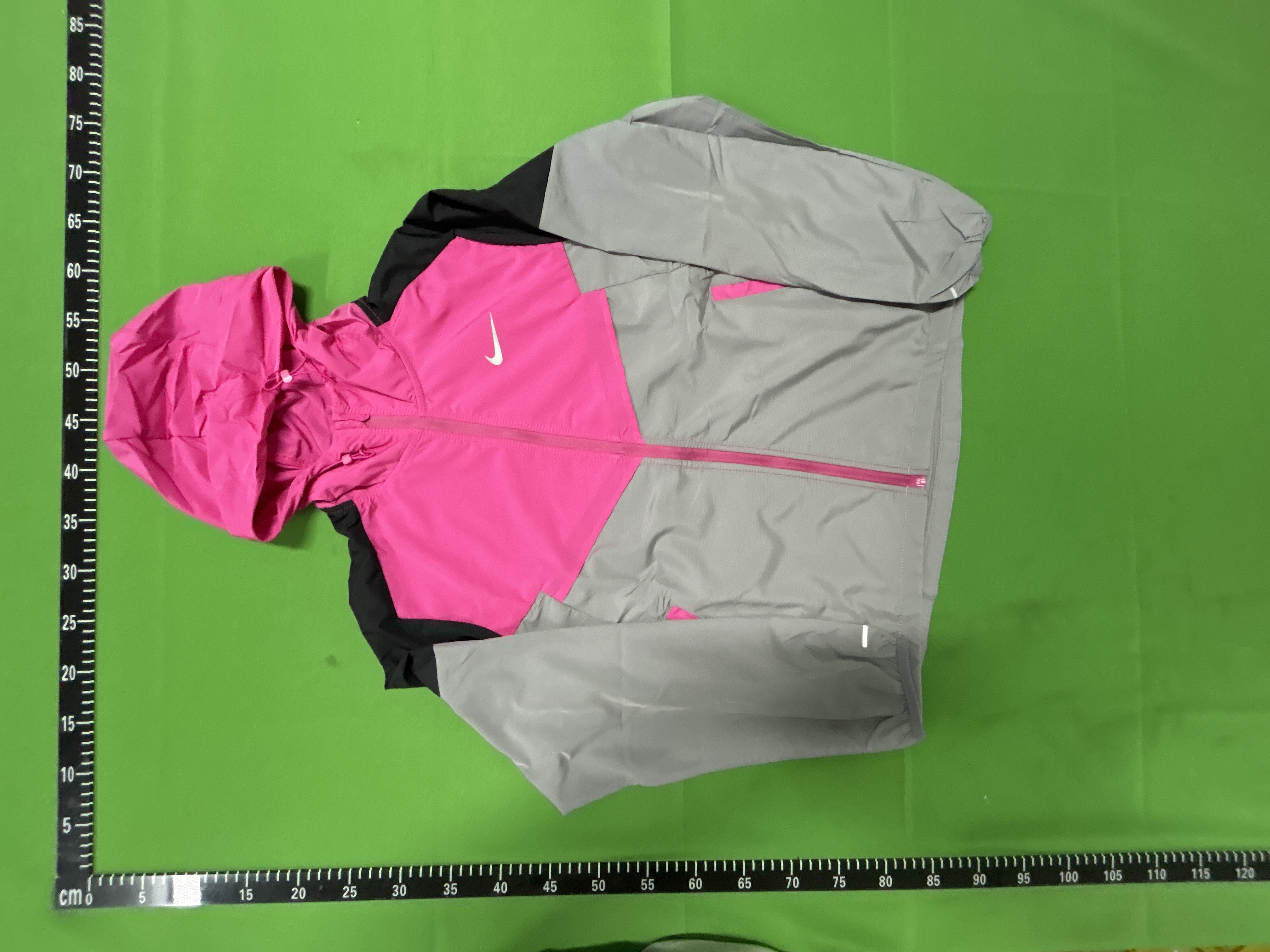 Foto QC 8 de Nike Miler Running Jacket Windbreaker Mint Grey Black
