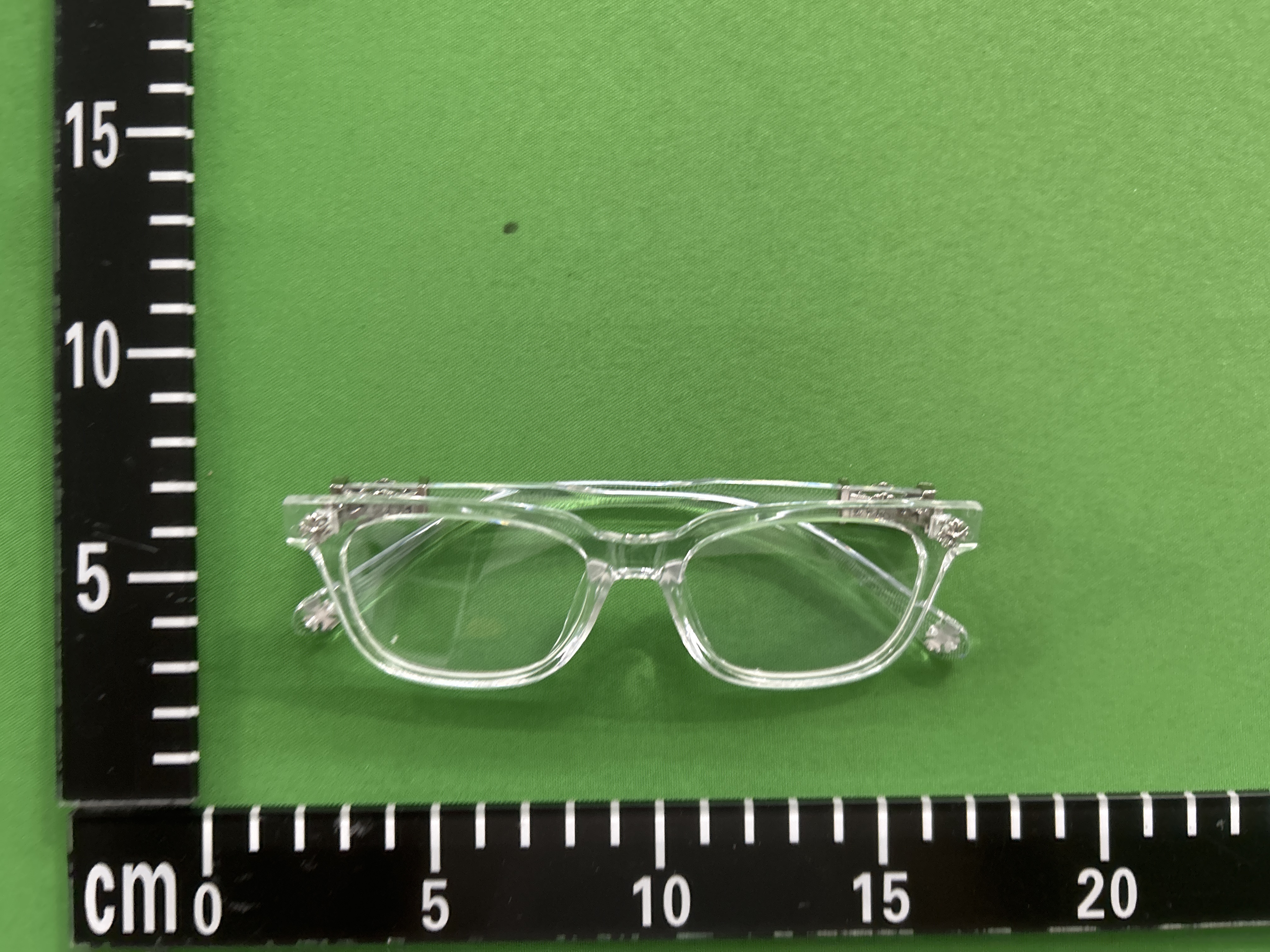 Foto QC 3 de Chrome Hearts Square-Frame Acetate Optical Clear