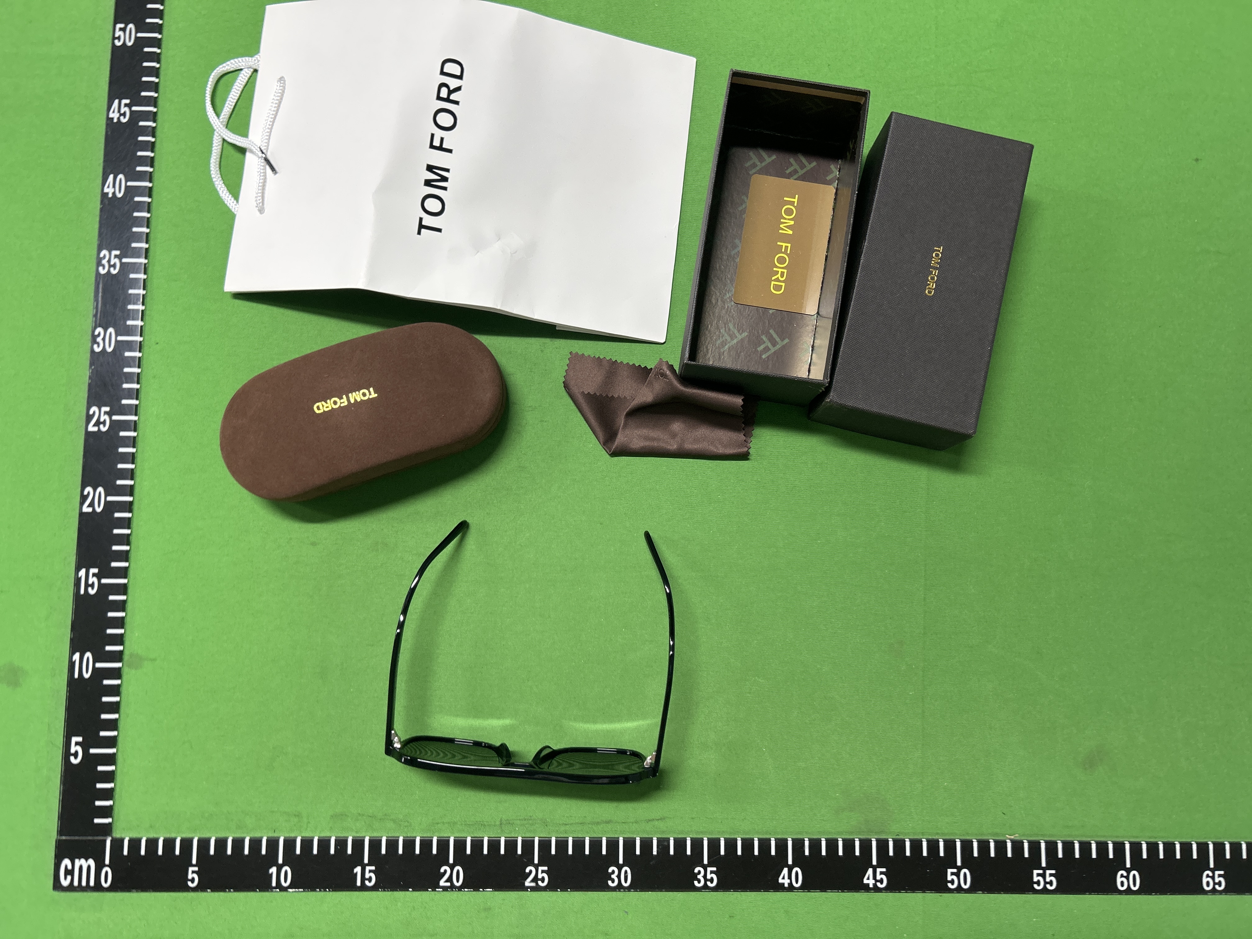 Foto QC 1 de Tom Ford Cat-Eye Acetate Sunglasses Clear Havana Gradient