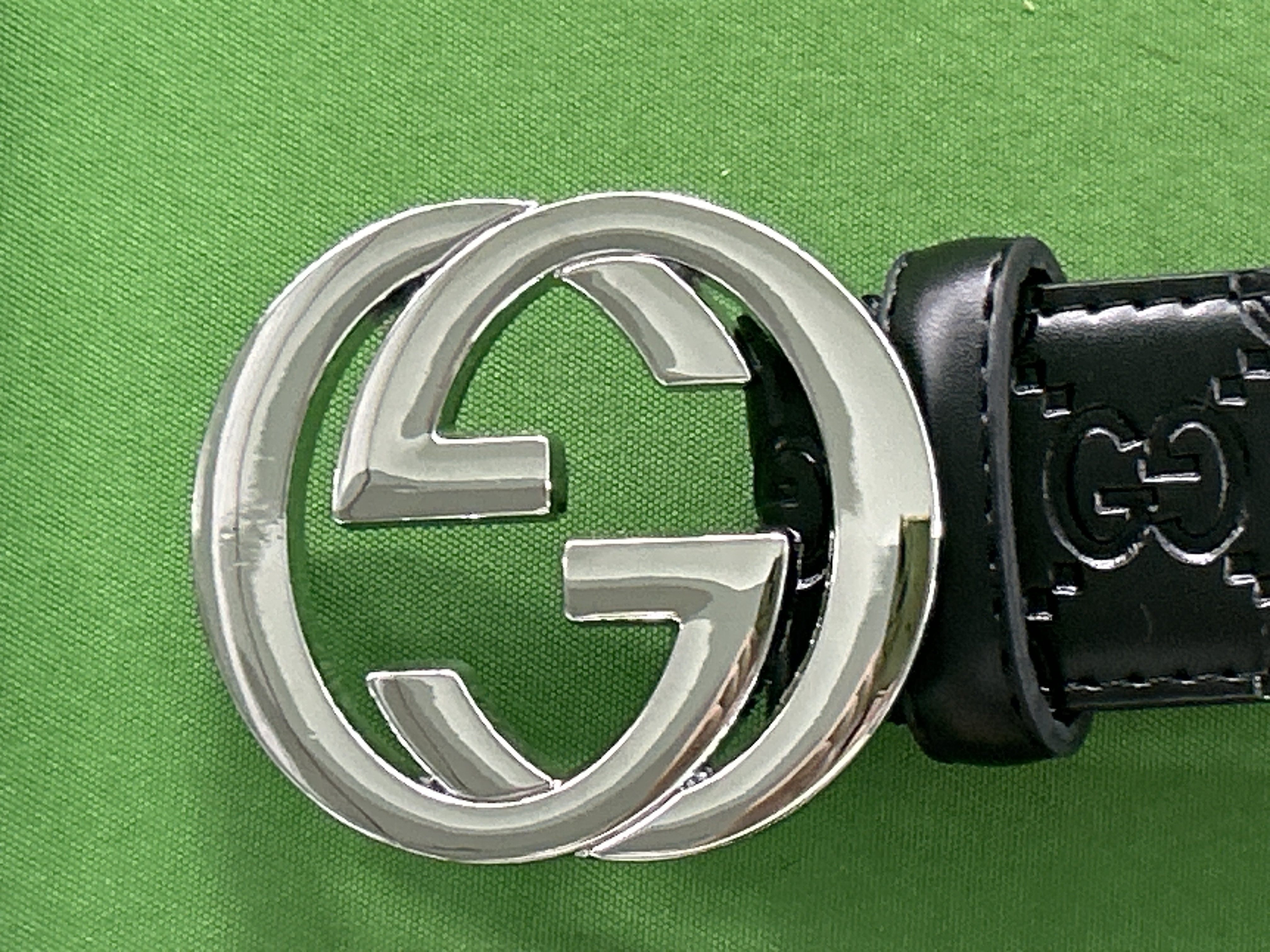 Foto QC 5 de Gucci Interlocking G Belt Black Gucci Signature Leather