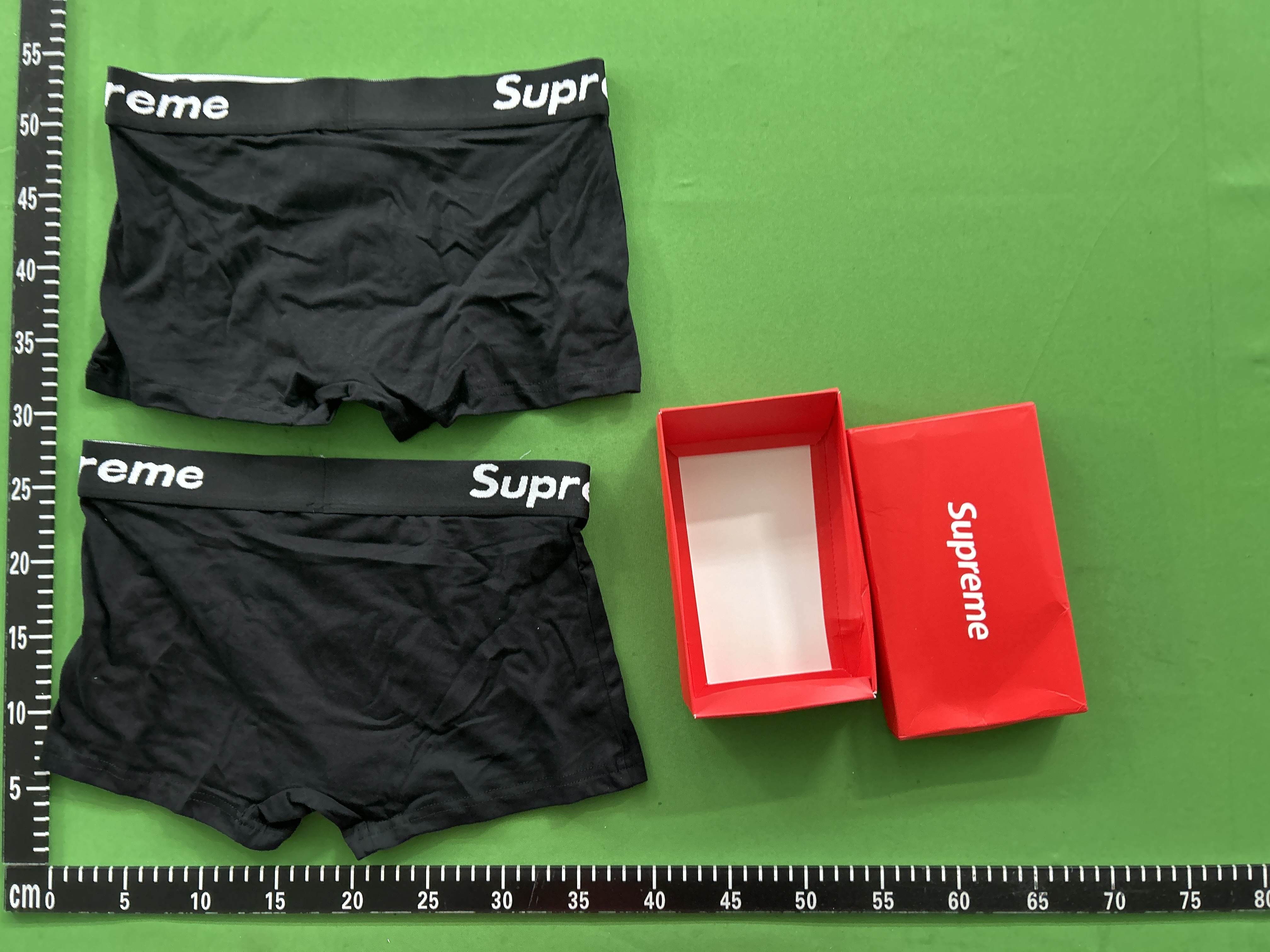 Foto QC 1 de Supreme Underwear Cotton Boxer Briefs Red