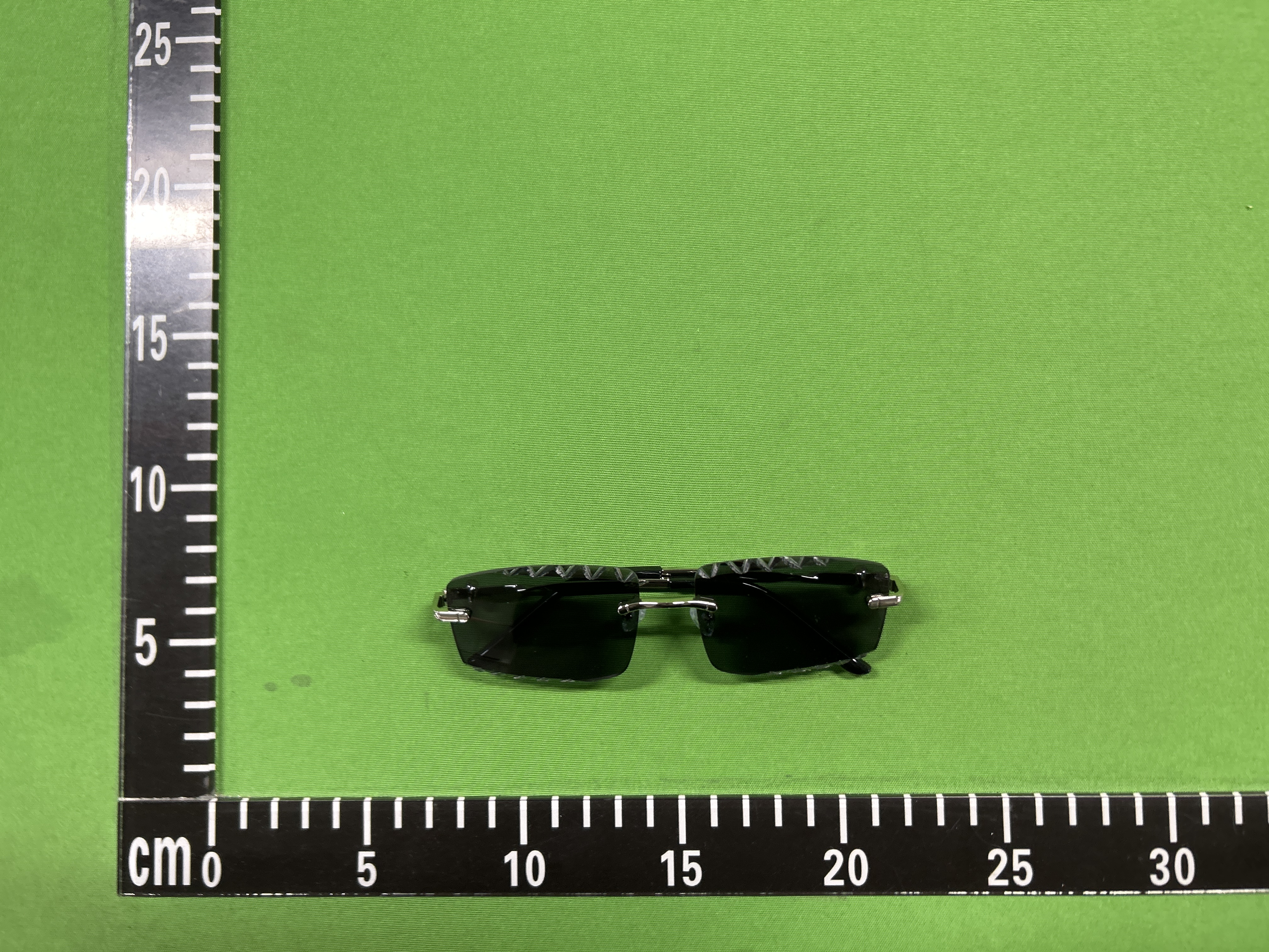 Foto QC 7 de Other Square-Frame Rimless Metal Sunglasses Gold Brown Gradient