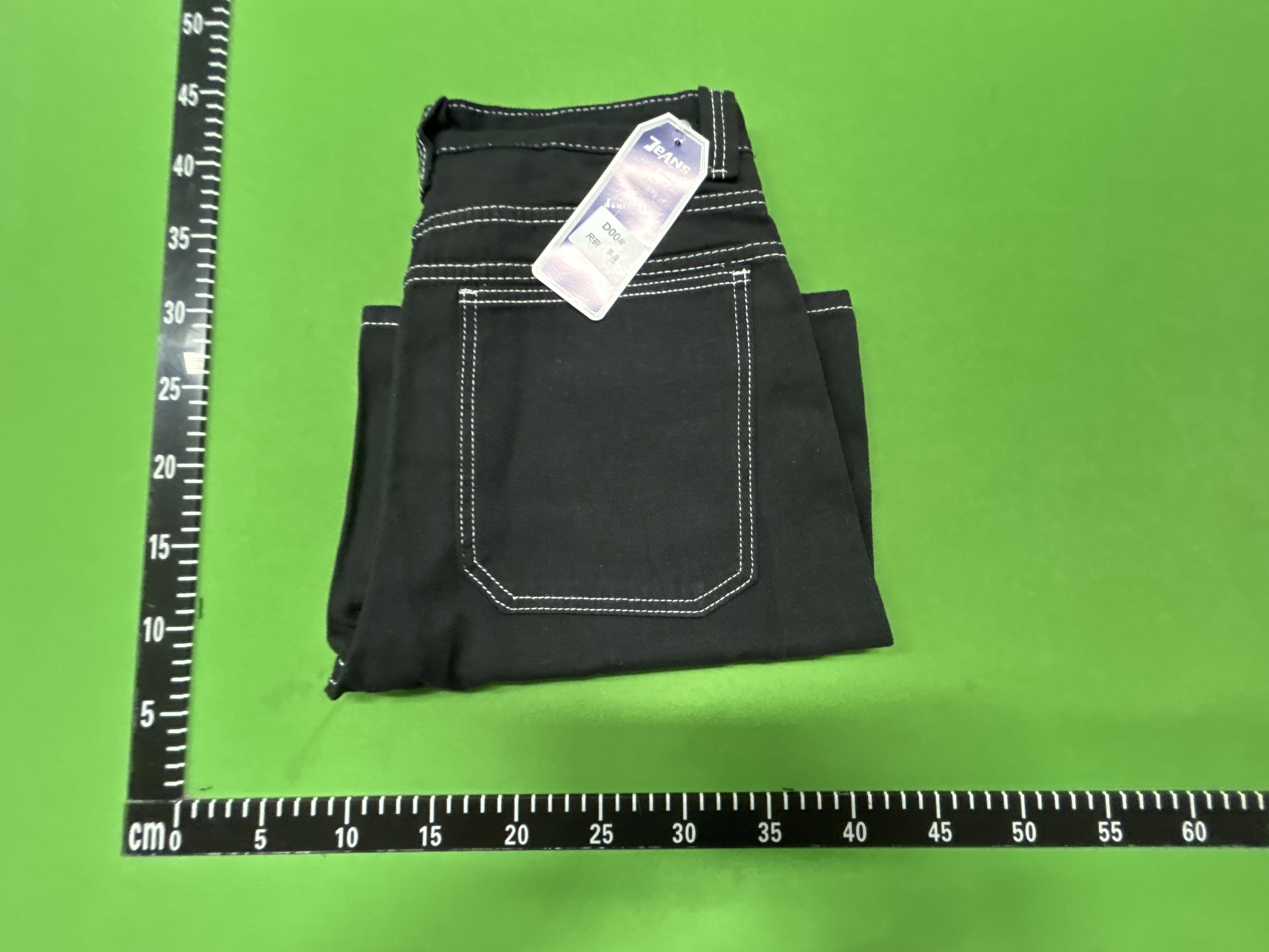 Foto QC 1 de Other Yin Yang Denim Shorts Contrast Stitching Black