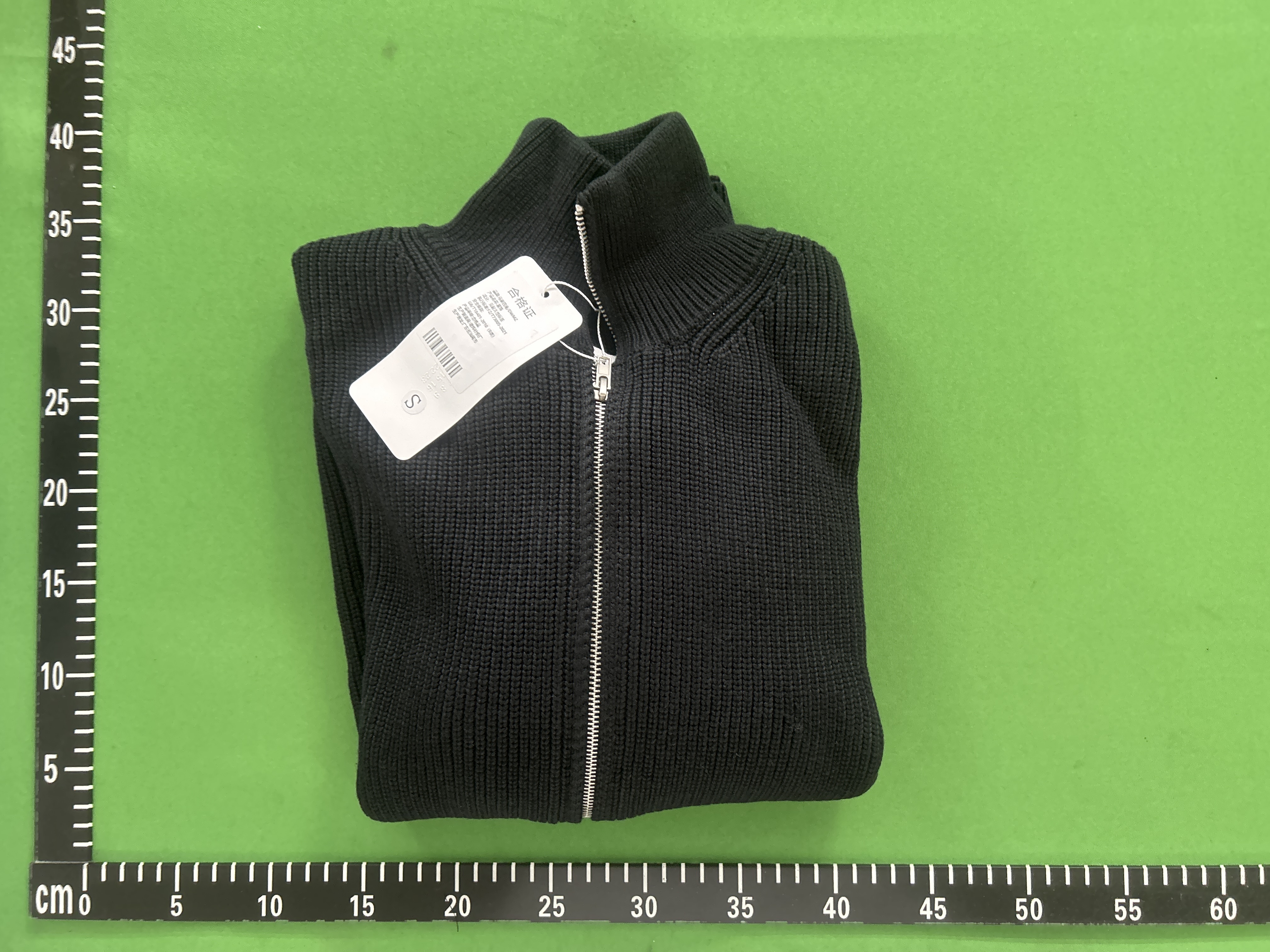 Foto QC 1 de Maison Margiela Zip Sweater Double Zip Ribbed Knit Black