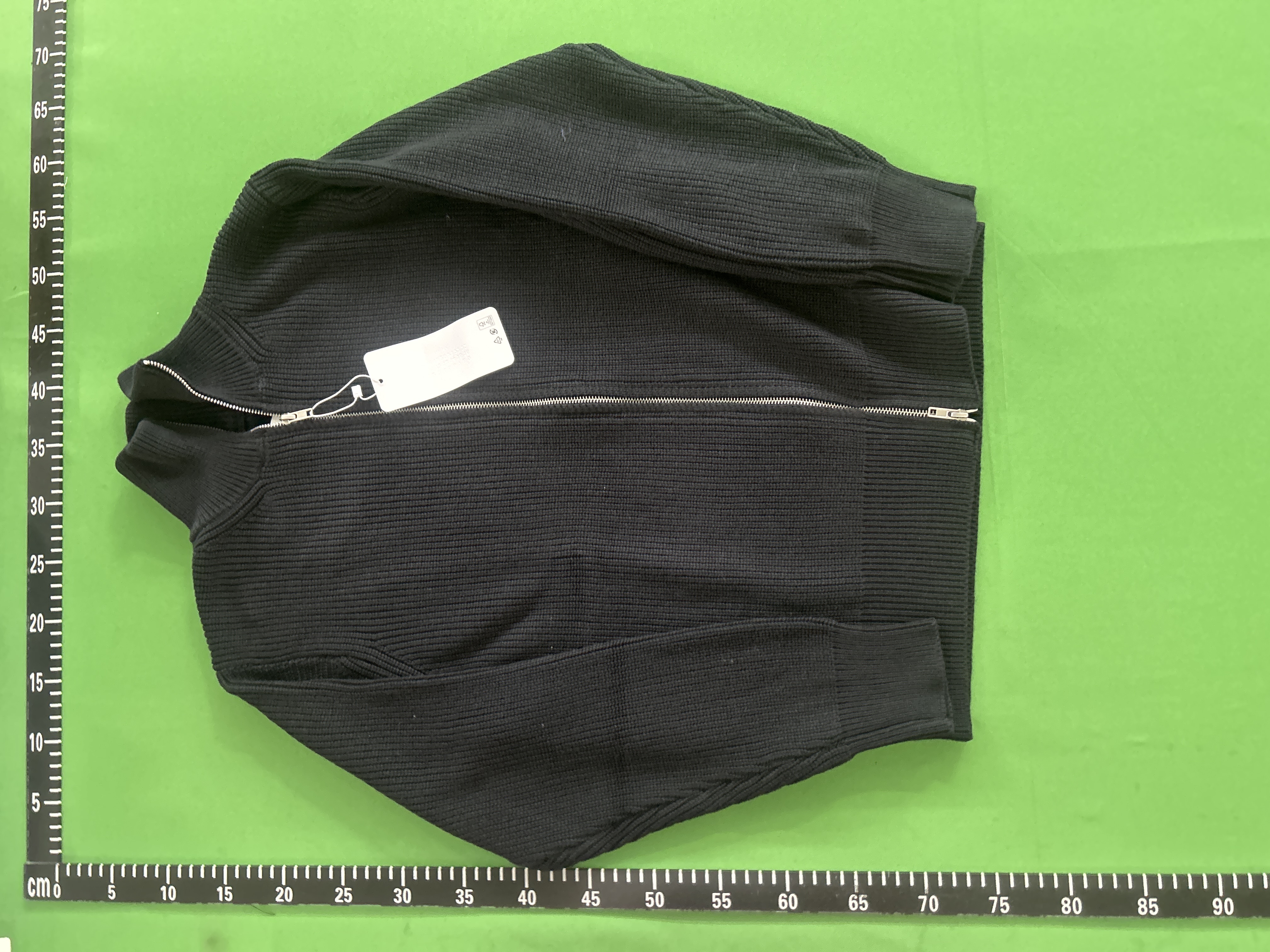 Foto QC 2 de Maison Margiela Zip Sweater Double Zip Ribbed Knit Black