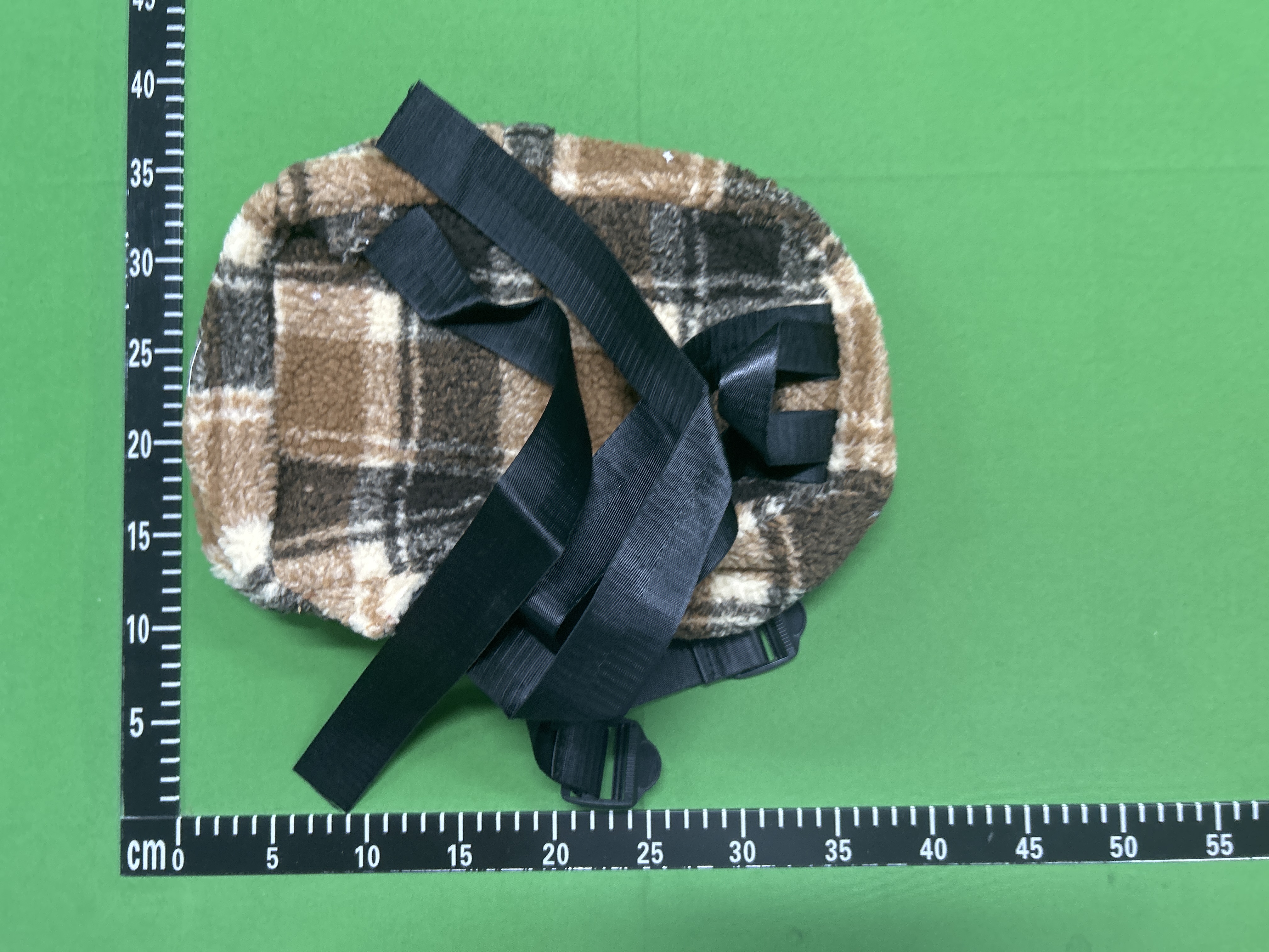 Foto QC 2 de BAPE Baby Milo Backpack Brown Checkered Fleece