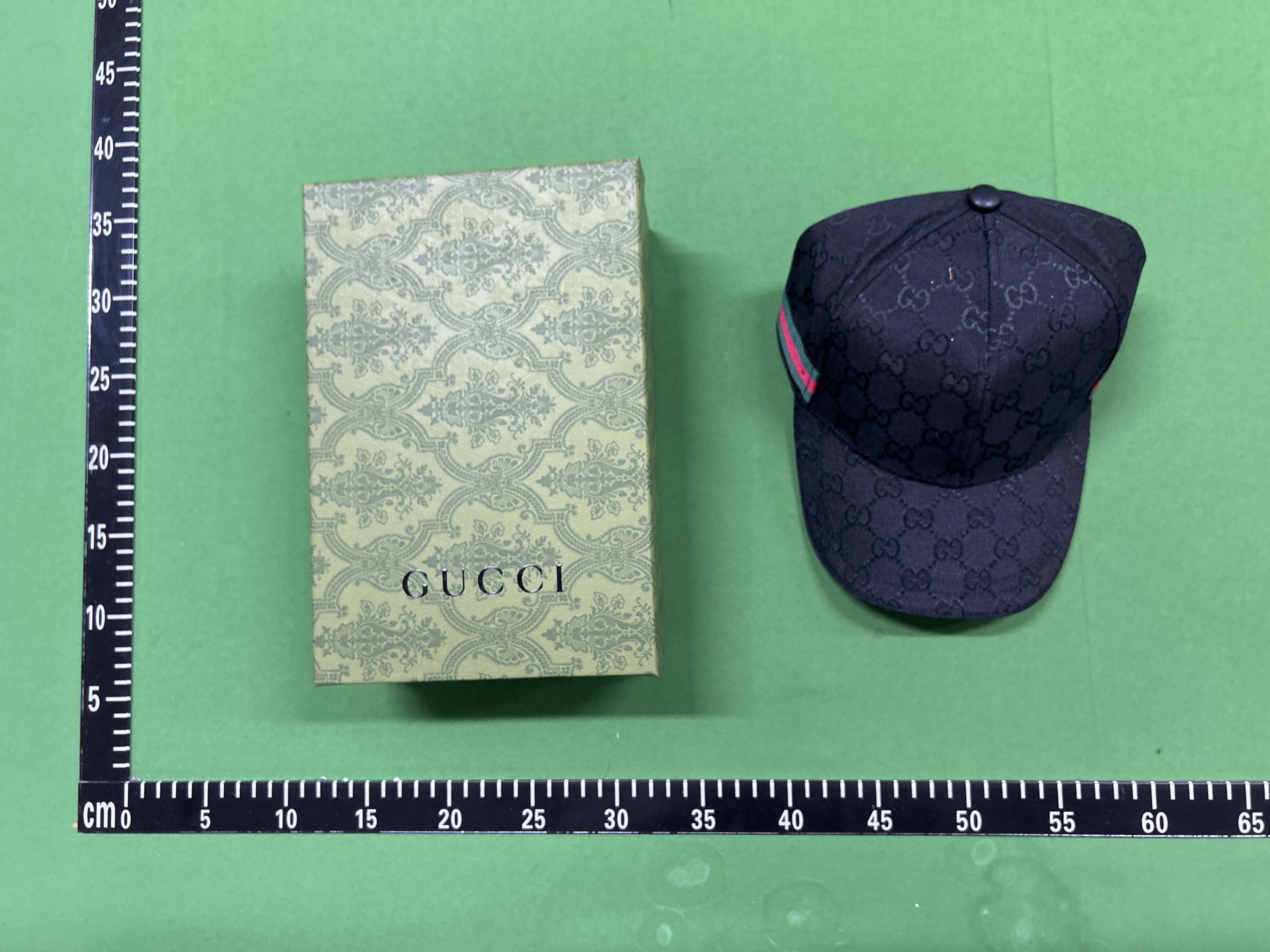 Foto QC 1 de Gucci Original GG Canvas Web Cap Beige