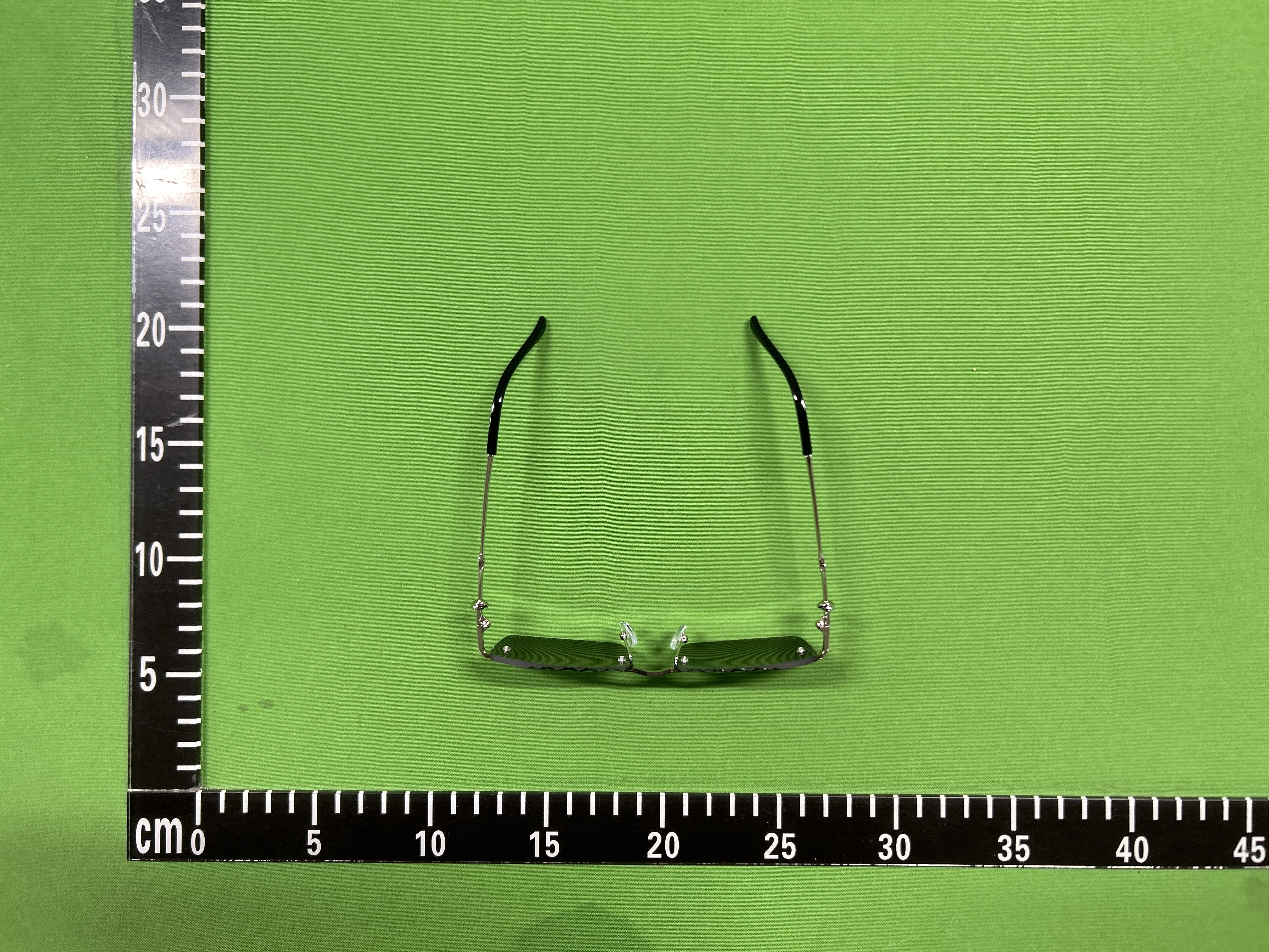 Foto QC 4 de Other Square-Frame Rimless Metal Sunglasses Gold Brown Gradient