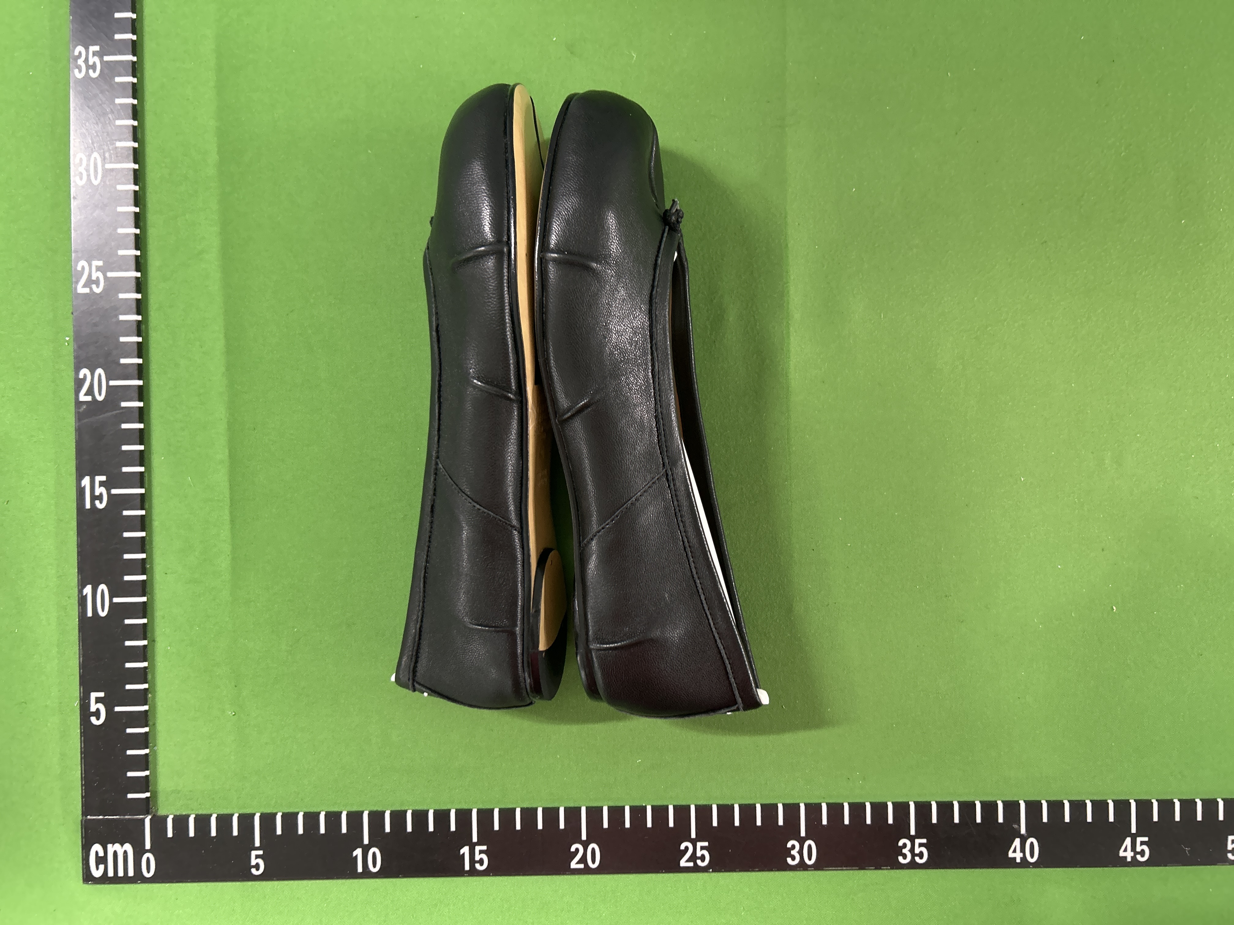 Foto QC 5 de MM6 Maison Margiela Tabi Ballet Flats Leather Split-Toe Black