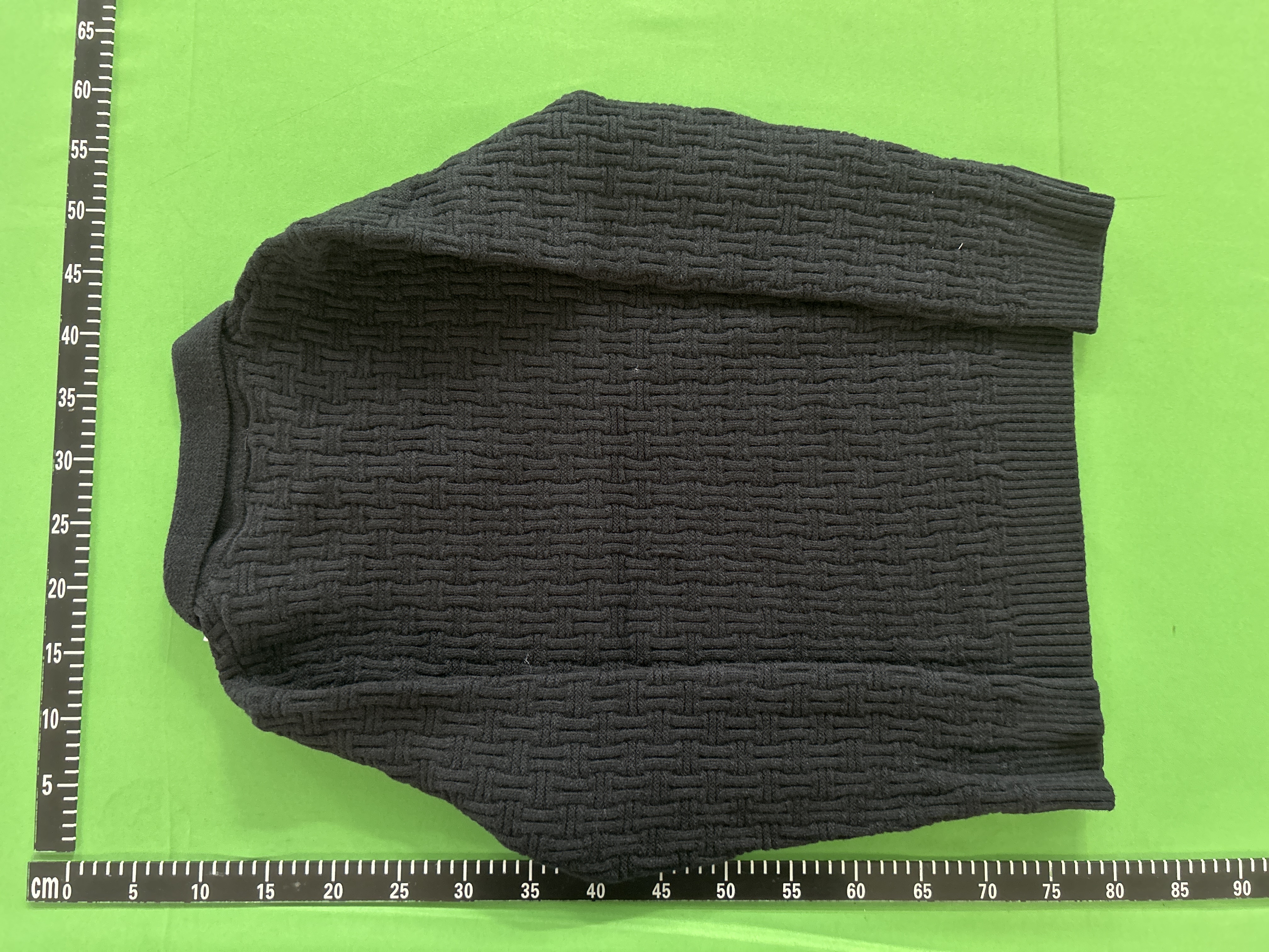 Foto QC 4 de Casablanca Crewneck Sweater Logo Embroidered Boucle Panelled Cotton Light Blue