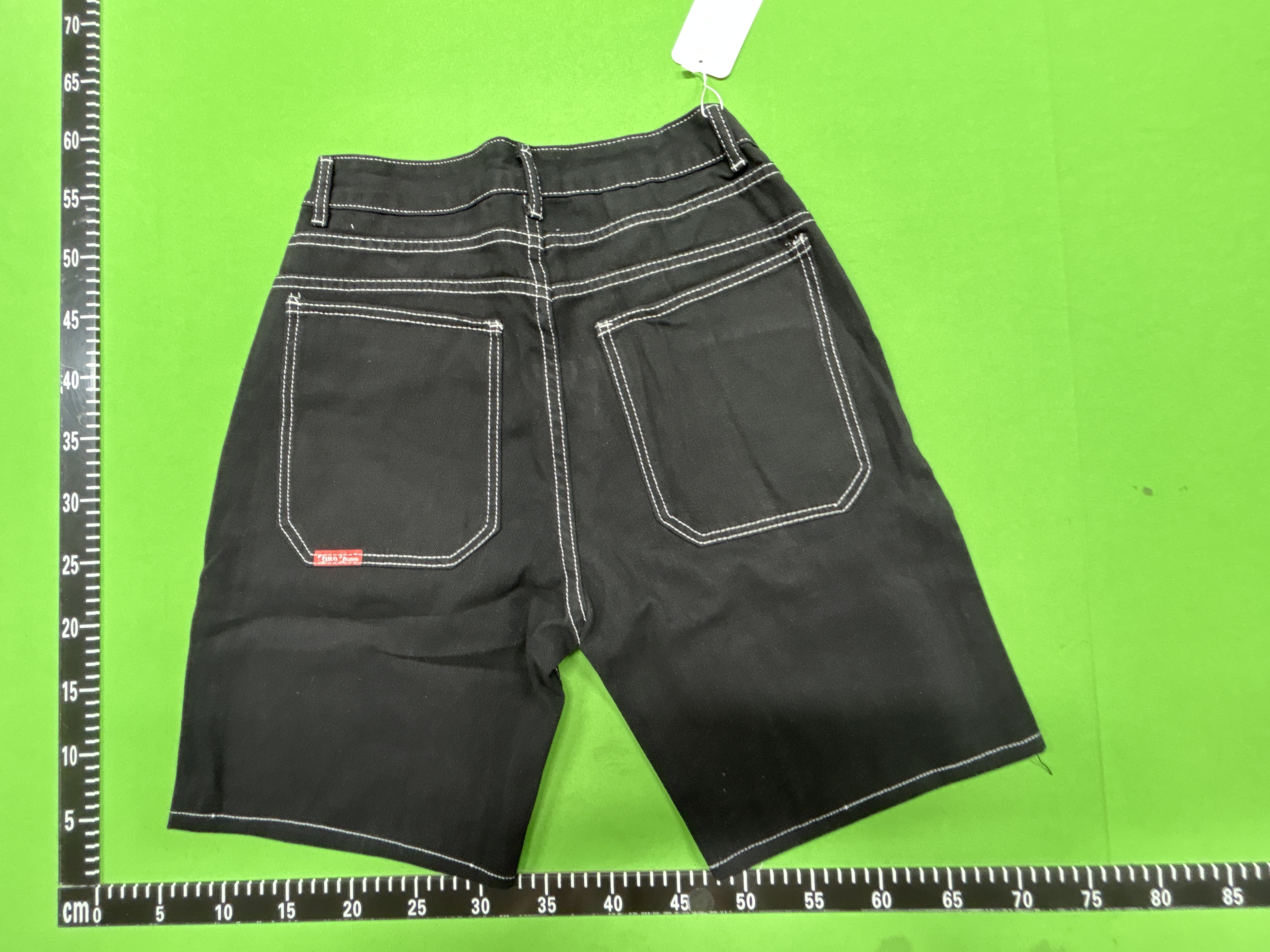 Foto QC 8 de Other Yin Yang Denim Shorts Contrast Stitching Black