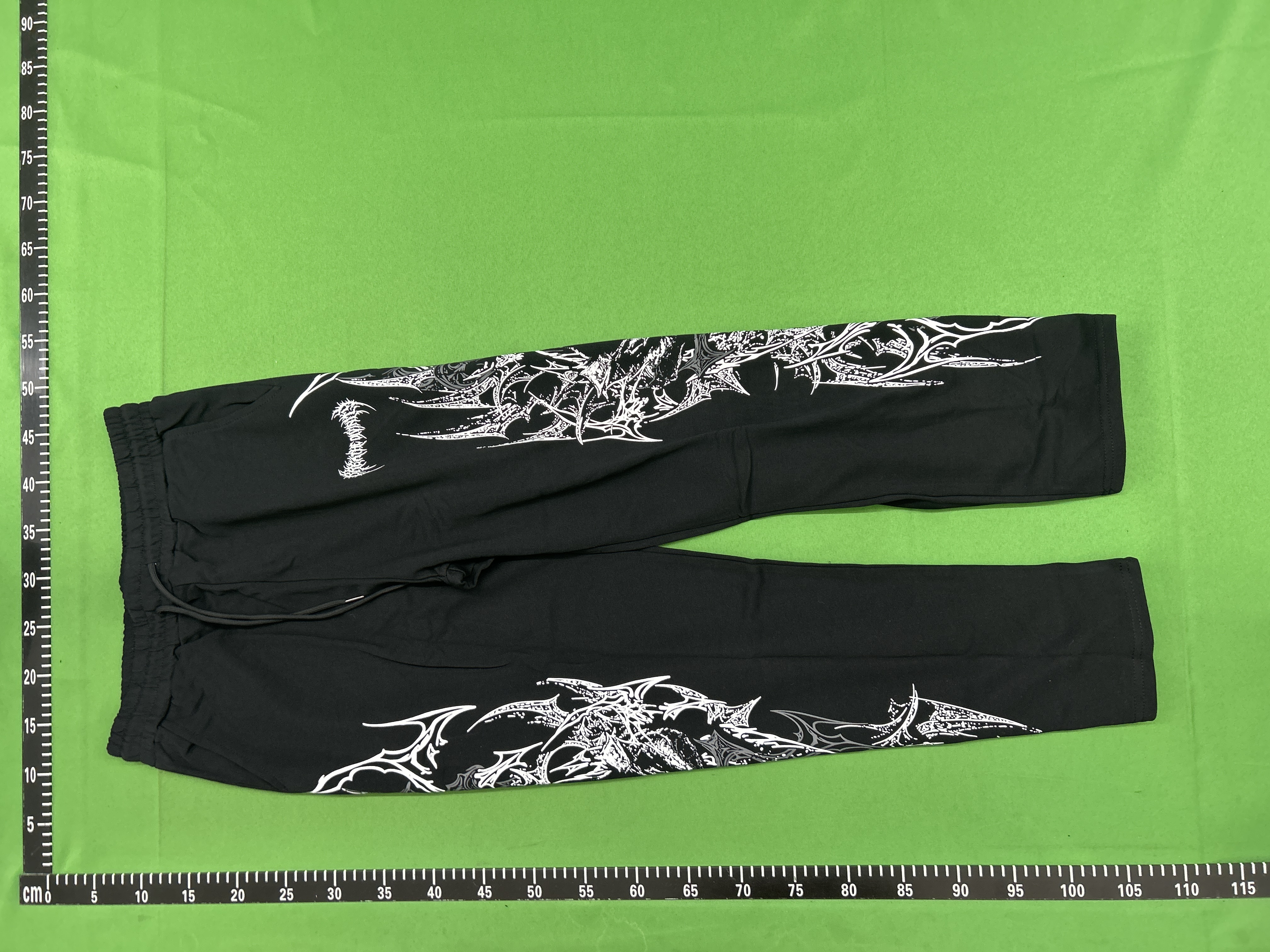 Foto QC 7 de Breathedivinity Sweatpants Straight Wide Leg Printed Black