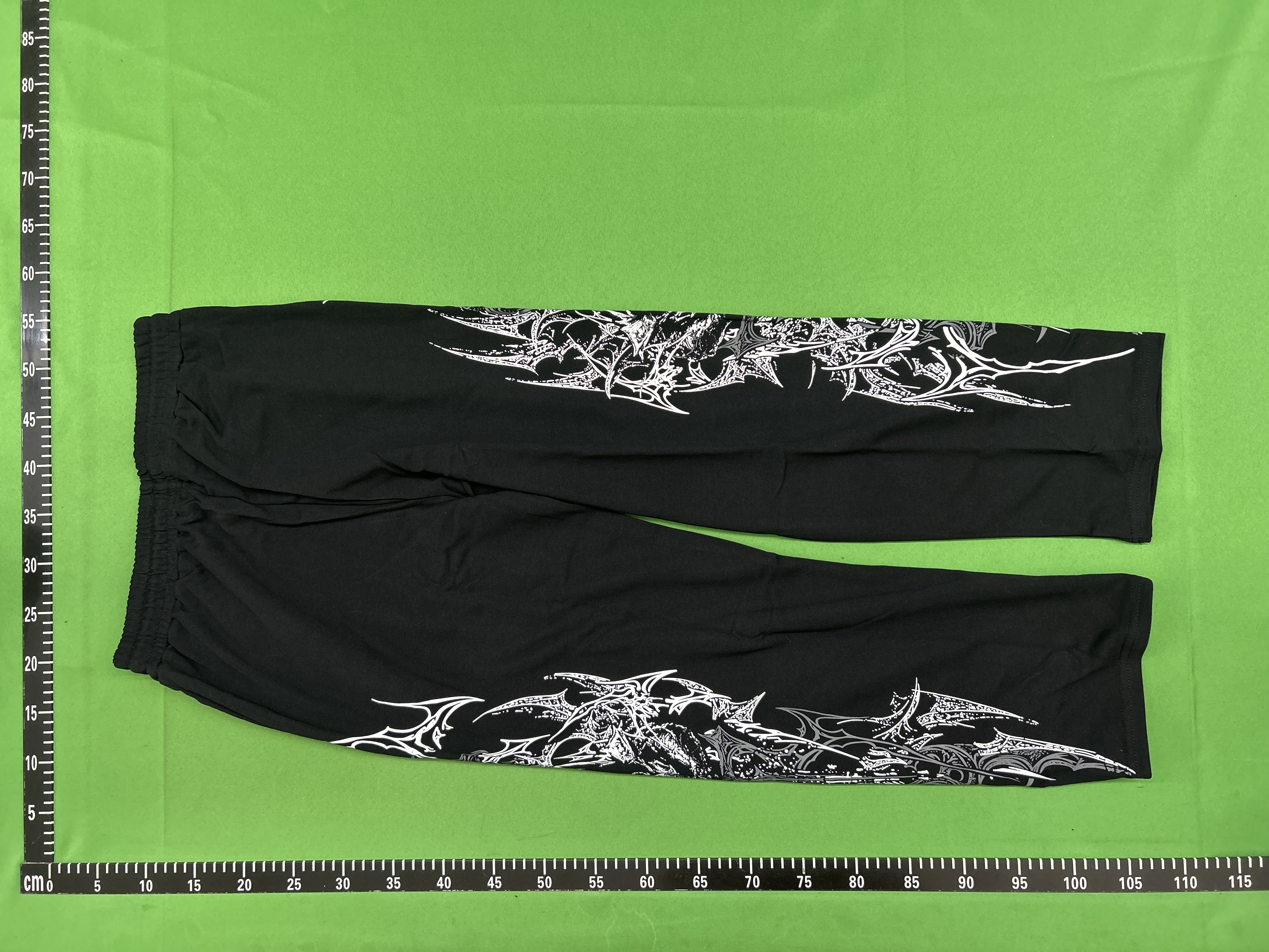 Foto QC 8 de Breathedivinity Sweatpants Straight Wide Leg Printed Black