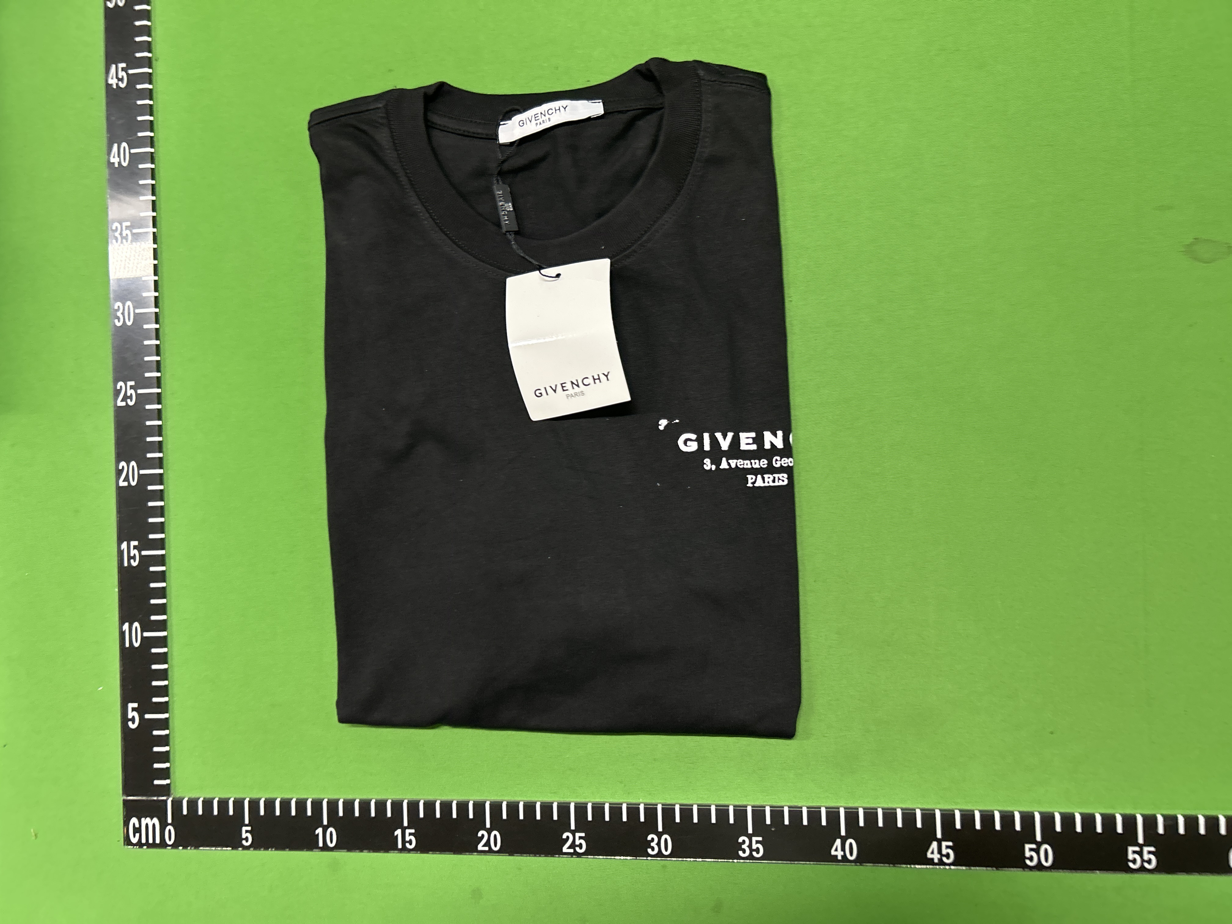Foto QC 1 de Givenchy T-shirt George V Address Print Black
