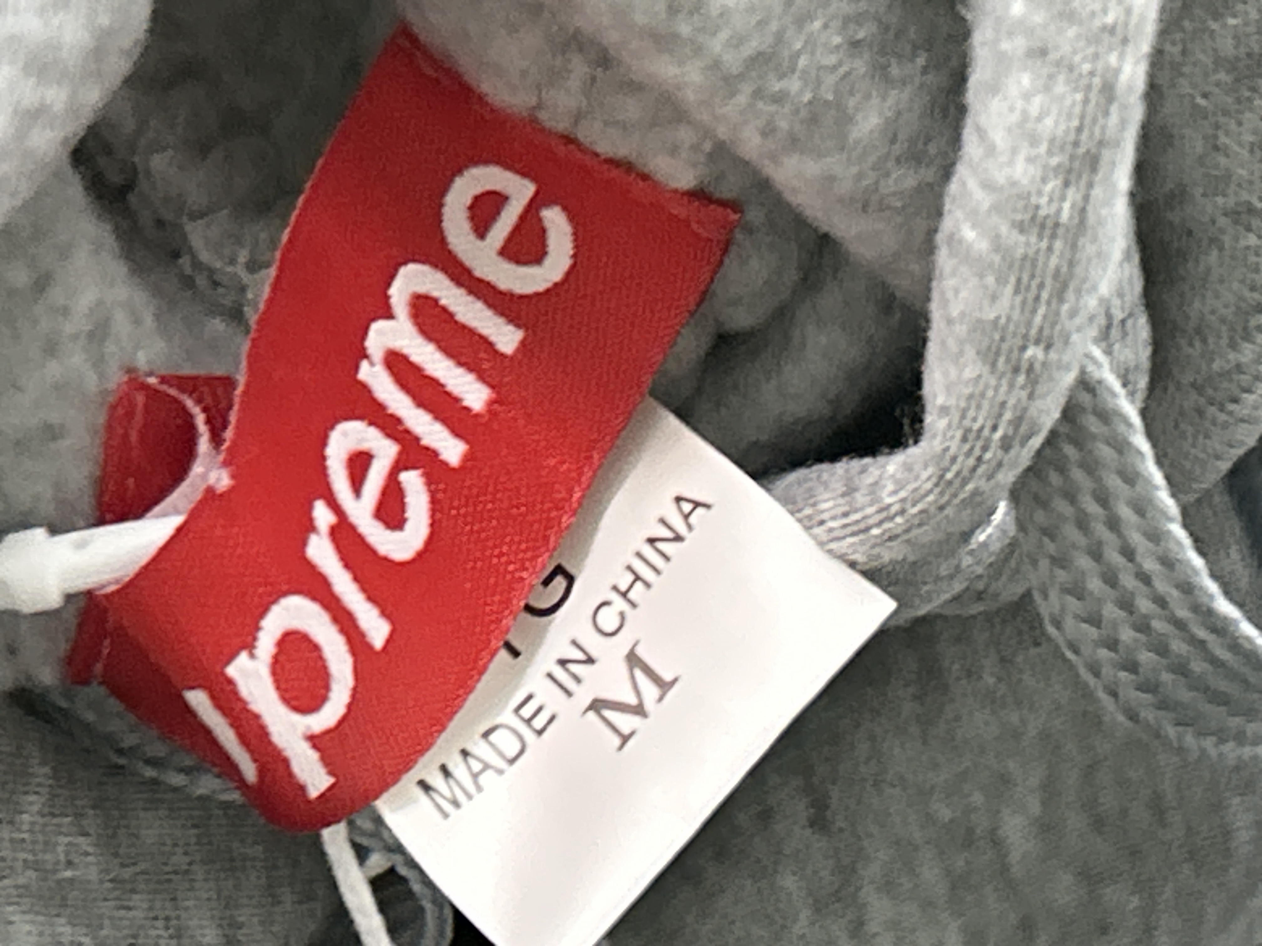 Foto QC 2 de Supreme Satin Appliqué Sweatpants Heather Grey
