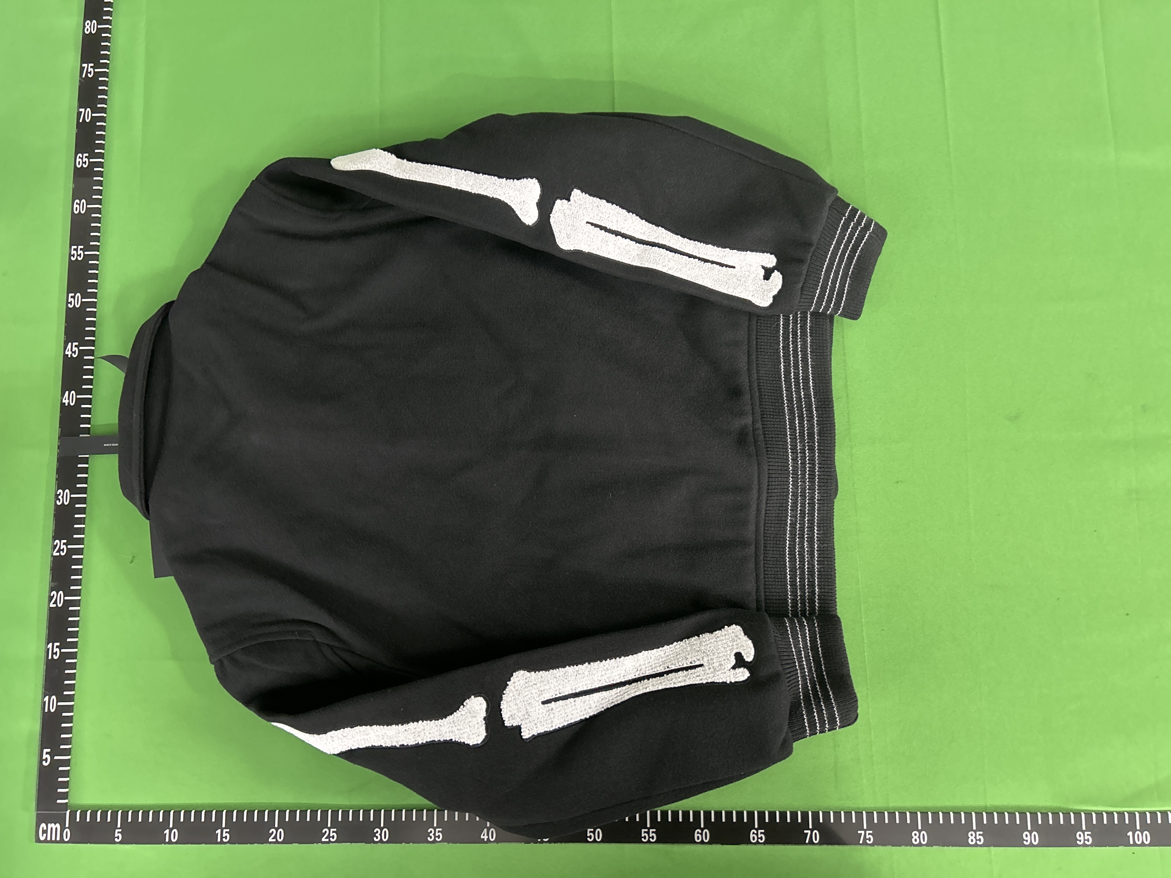 Foto QC 7 de Amiri Bones Varsity Jacket Wool Blend Brown
