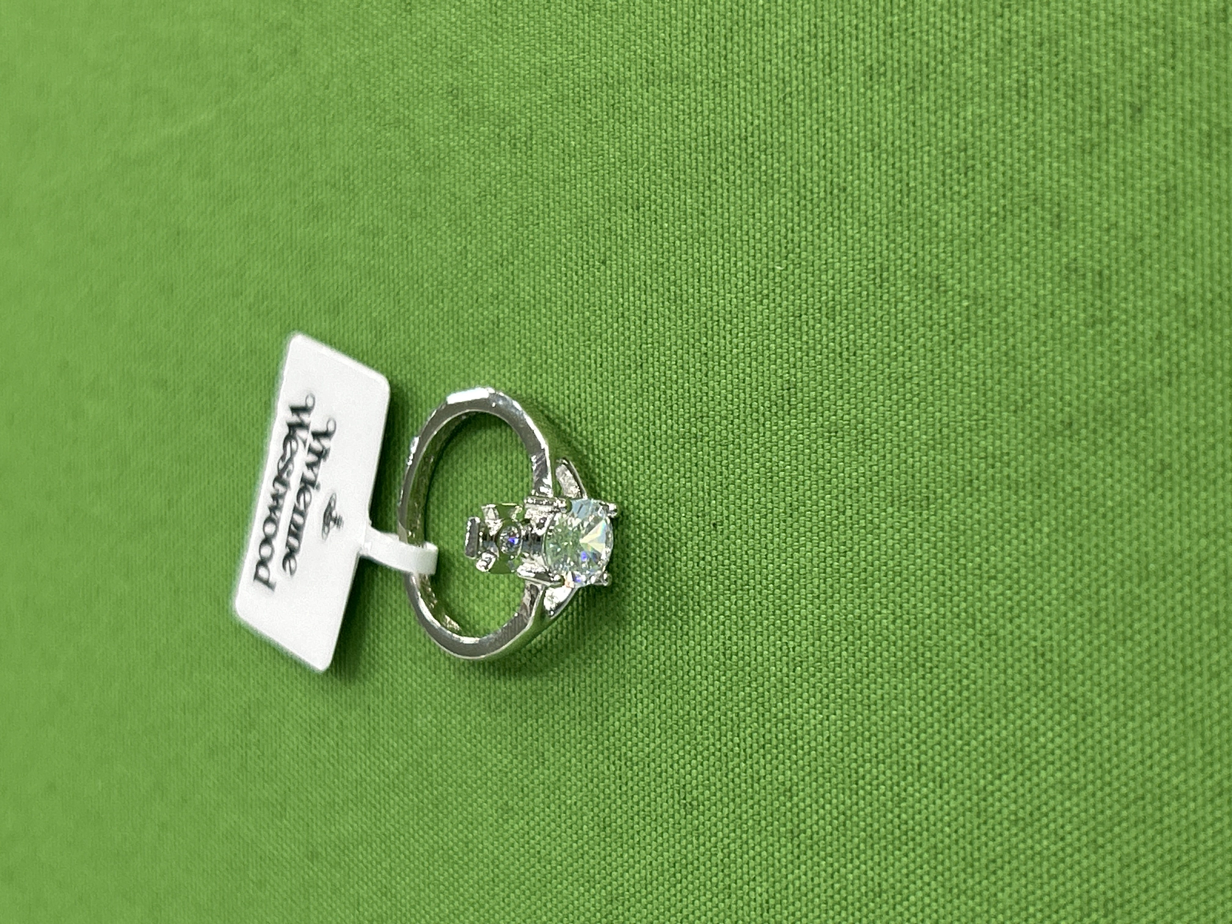 Foto QC 8 de Vivienne Westwood Reina Ring Sterling Silver Cubic Zirconia Silver