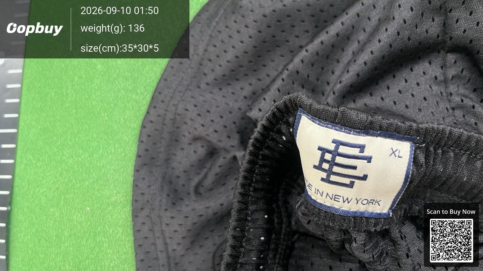 Foto QC 5 de Eric Emanuel Phoenix Suns EE Basic Basketball Shorts Pinstripe Mesh Blue